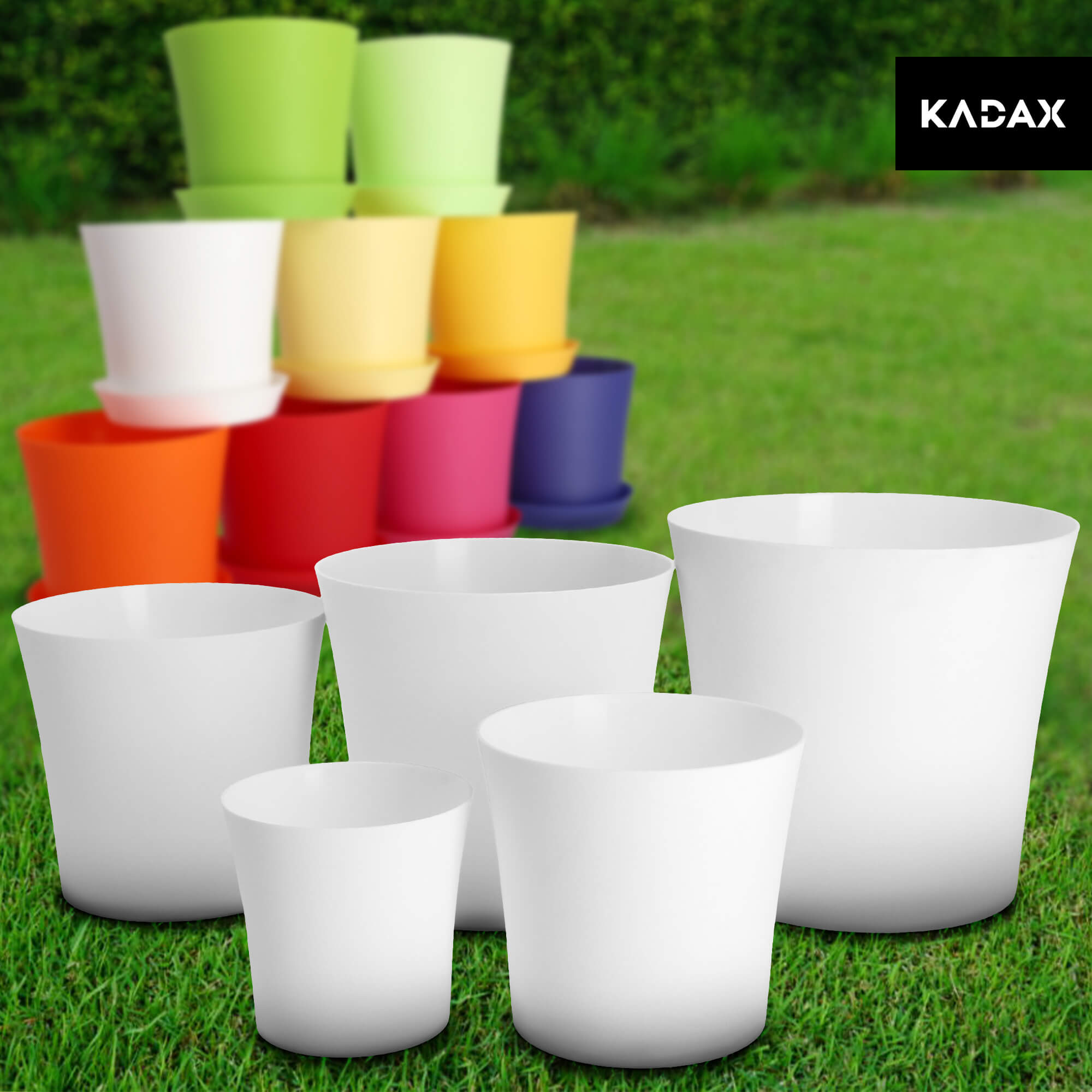 Doniczka na kwiaty Ersa 16 cm, biała
