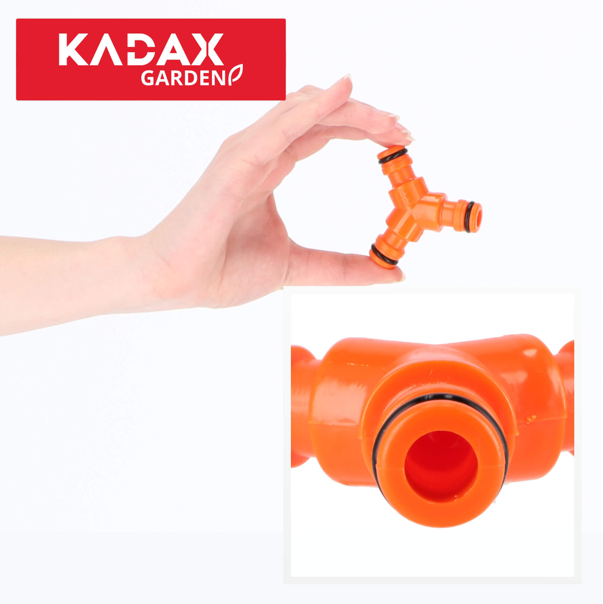 Trójnik do szybkozłączek Hakio 6 x 2 cm