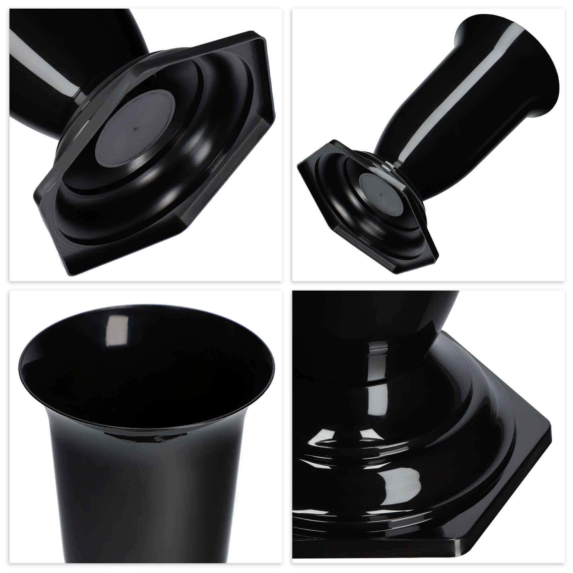 Flakon na cmentarz stojący Sorano 23 x 12 cm, czarny