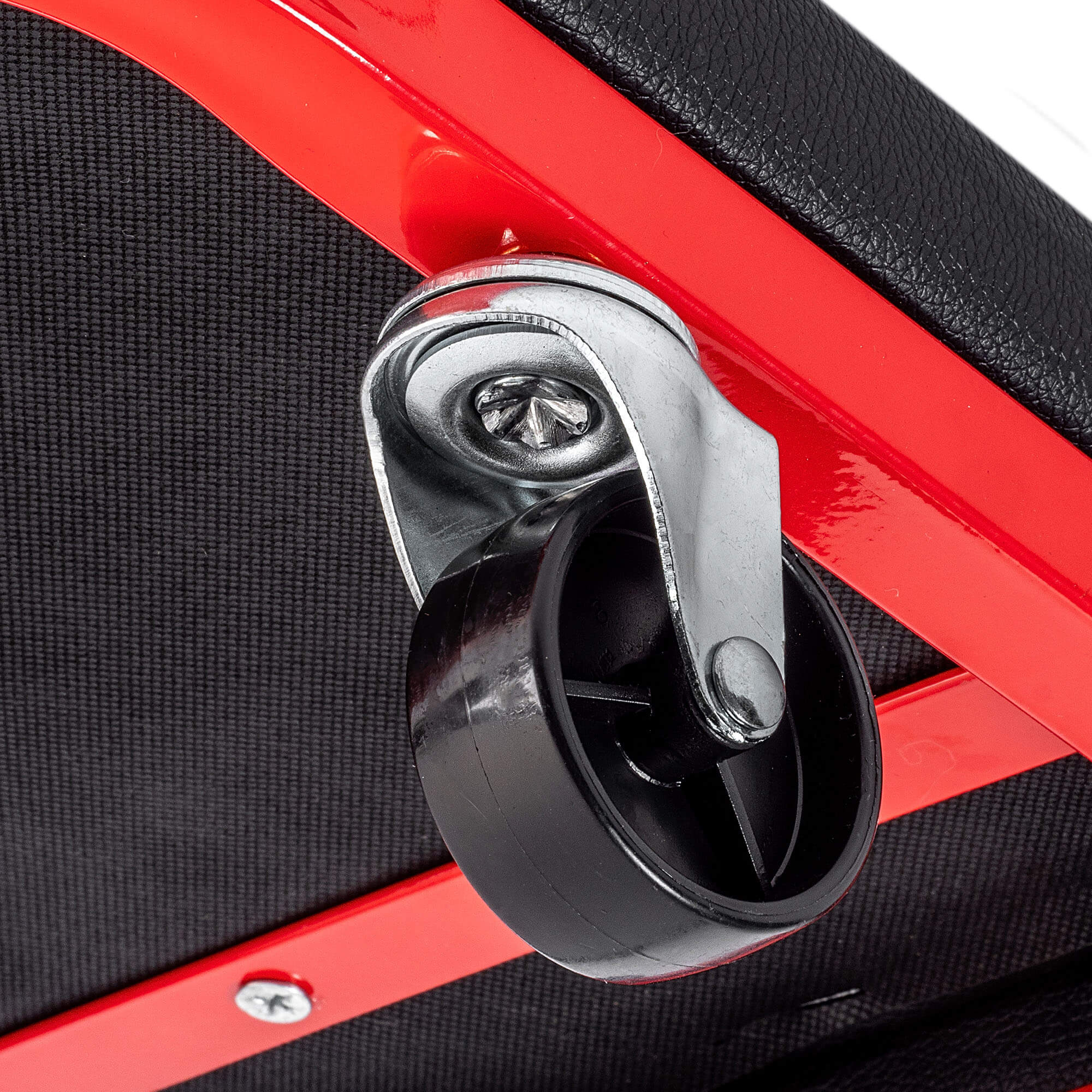 Składane siedzisko warsztatowe Auxon 91 x 42 cm czarno-czerwone