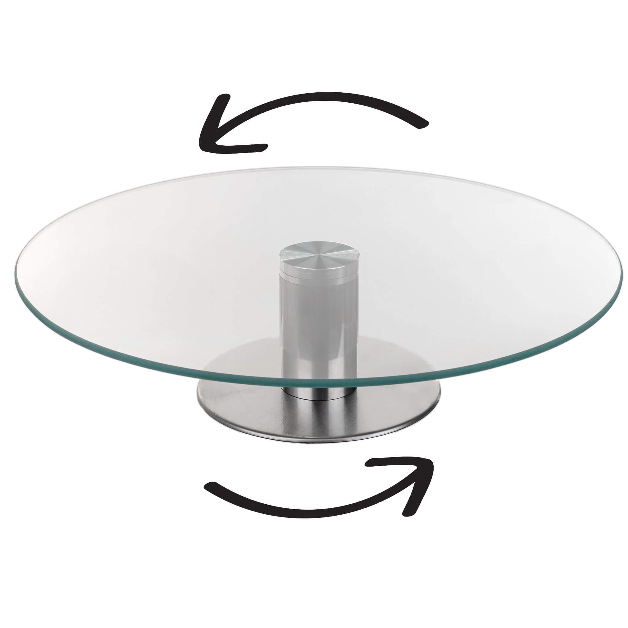 Patera obrotowa do tortów Tropea 28 cm szklana