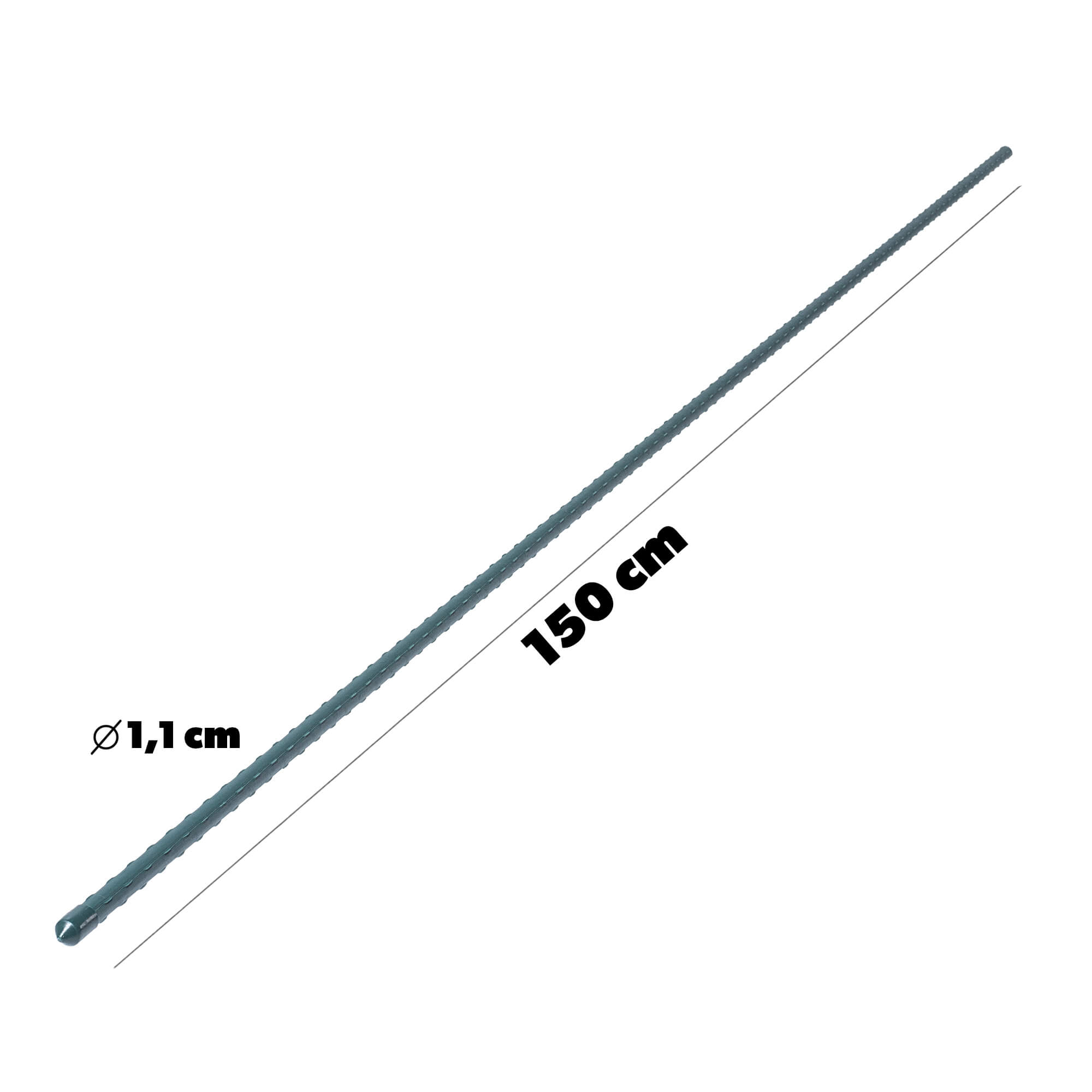 Podpora ogrodowa tyczka do roślin Trang 150cm 11mm 15szt