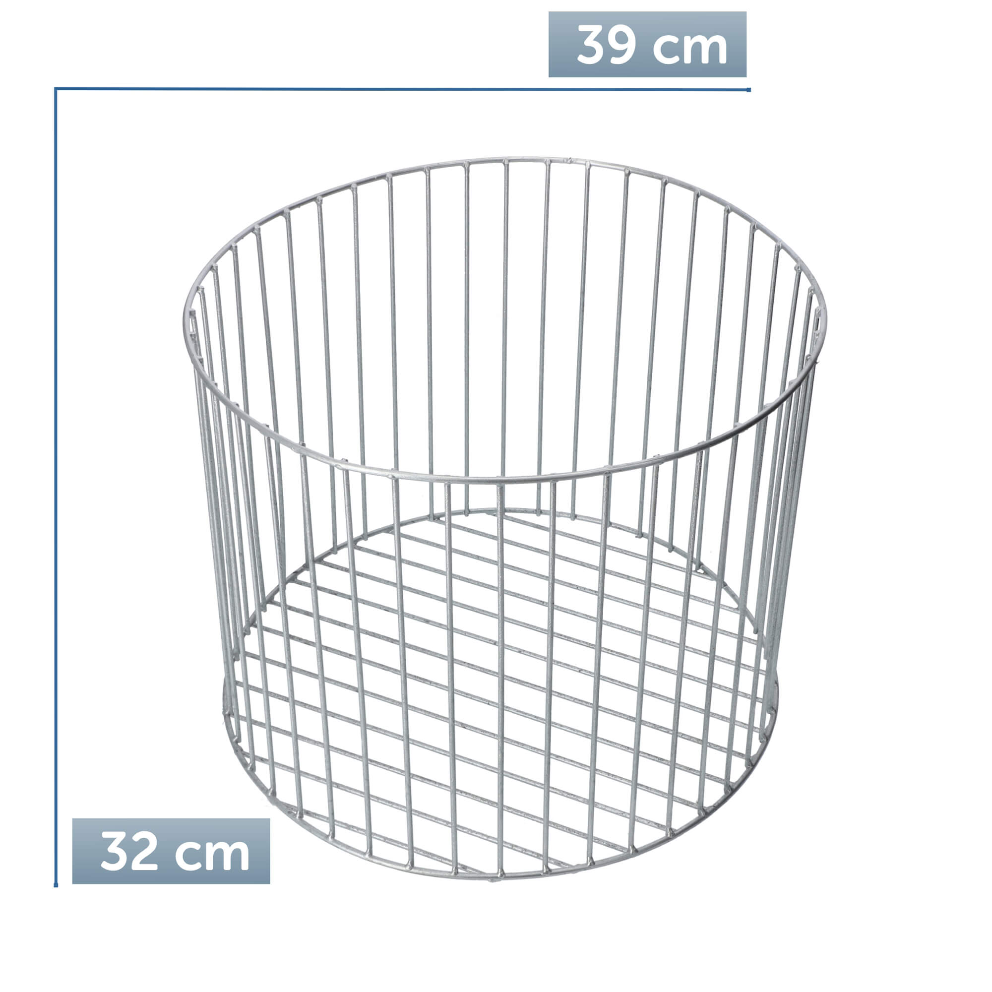 Donica stalowa gabionowa 39 x 32 cm