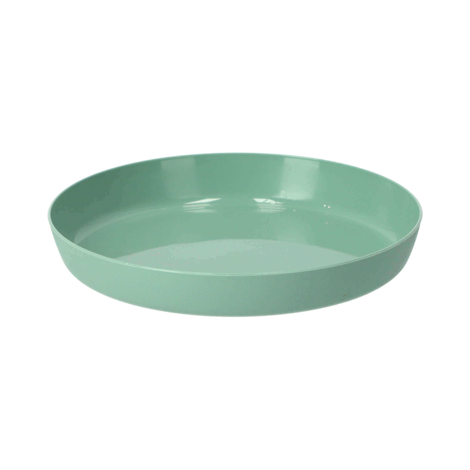 Doniczka Agen z podstawką 30 cm, matowa zielona