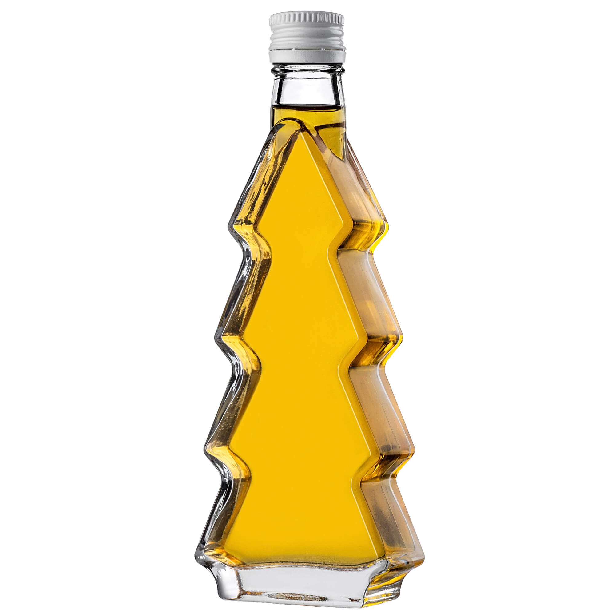 Szklana butelka choinka Enna 200ml z białą zakrętką 1 szt.