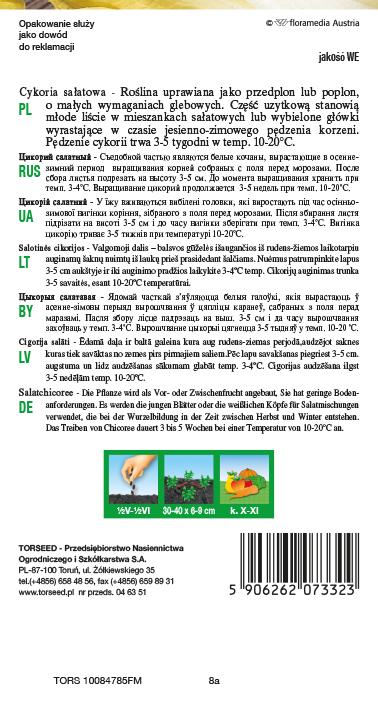 Cykoria sałatowa Spadona 2g