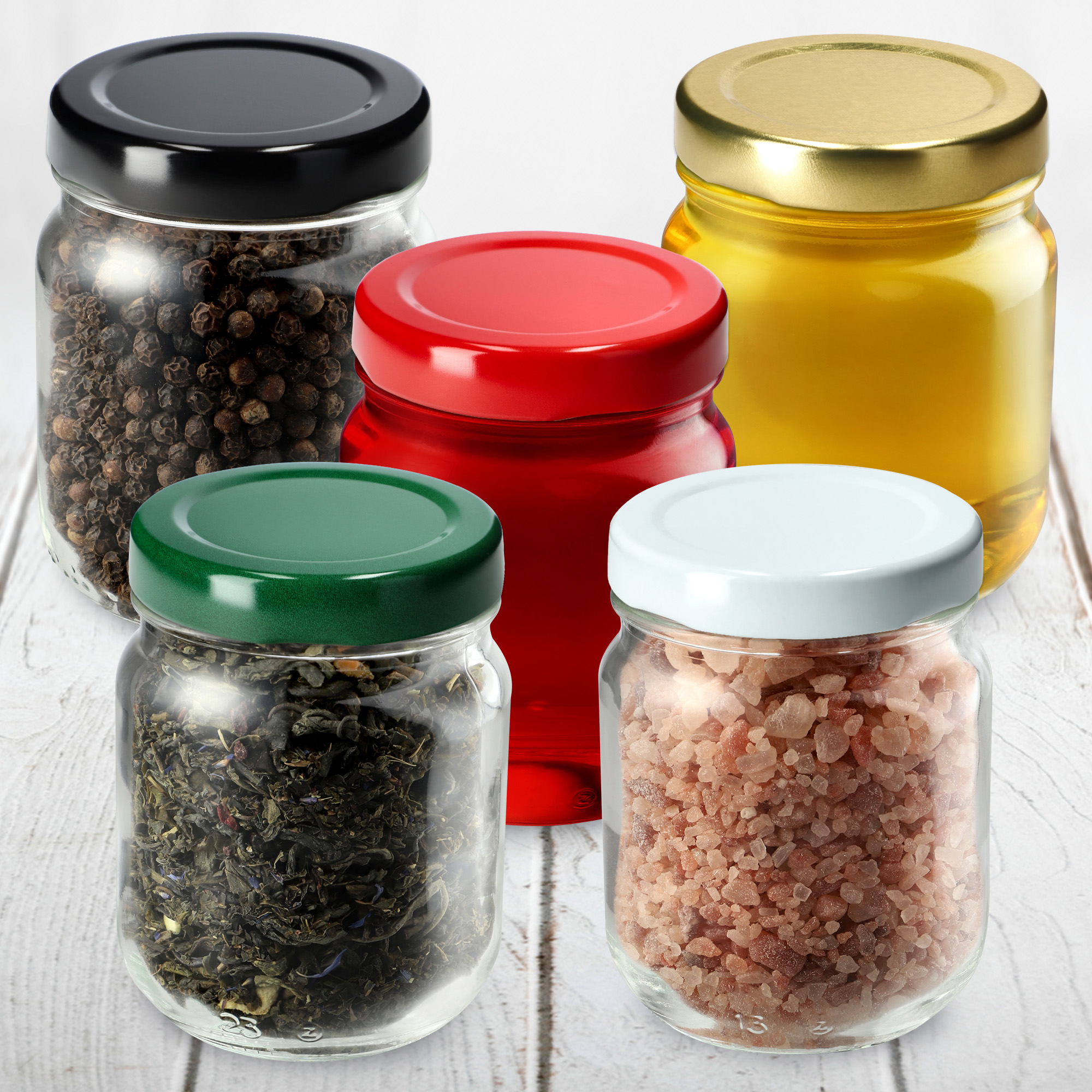 Metalowe wieczka do słoików 50szt fi 58mm zielone