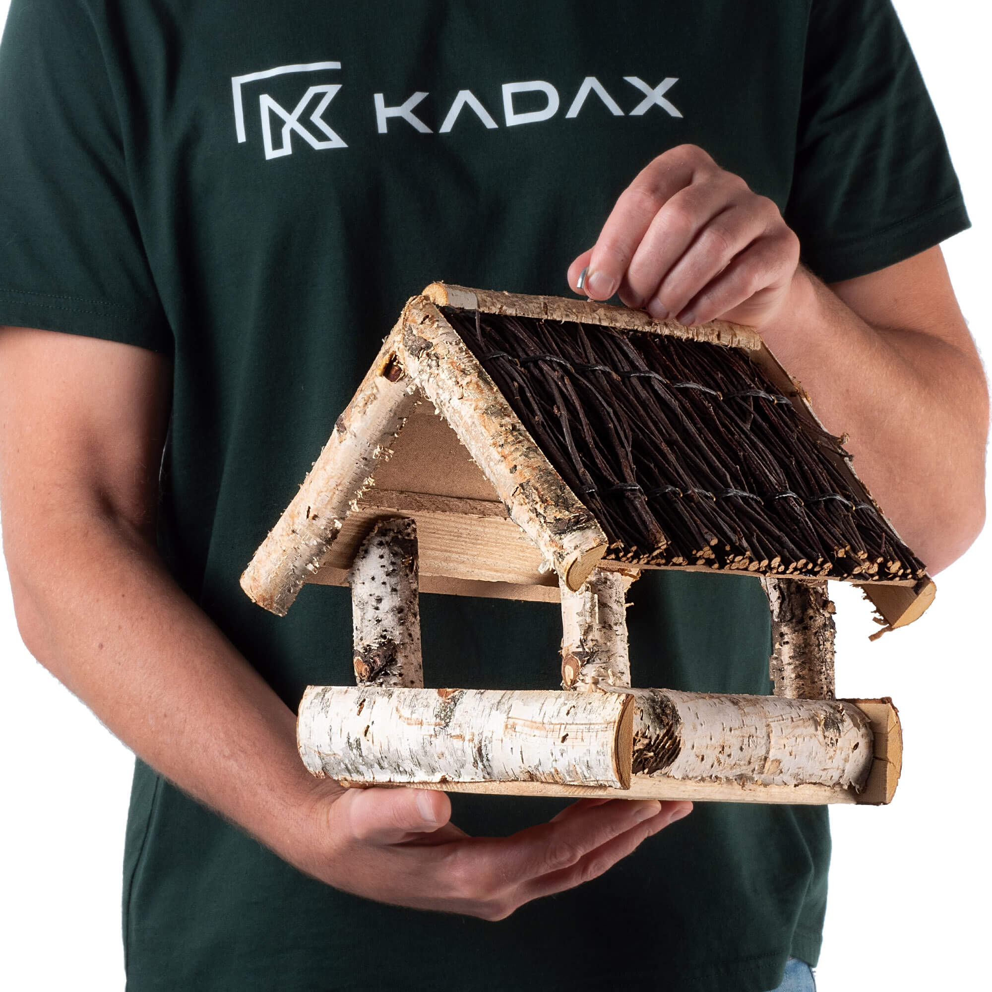 Karmnik dla ptaków z brzozy Revel 26 x 25 cm