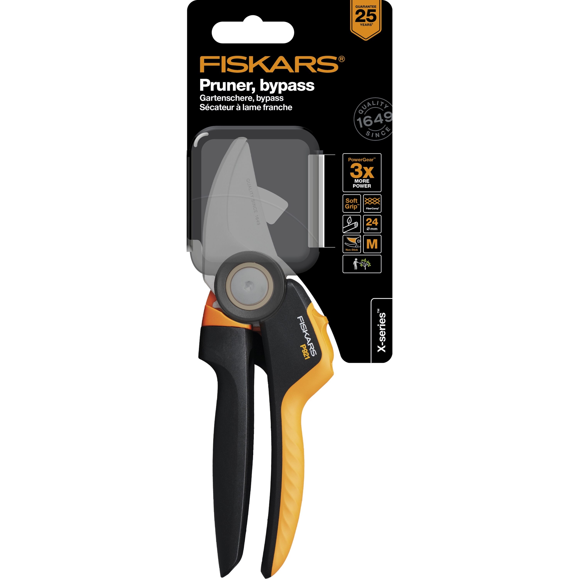 Fiskars 1057173 X-series Sekator nożycowy M (P921)