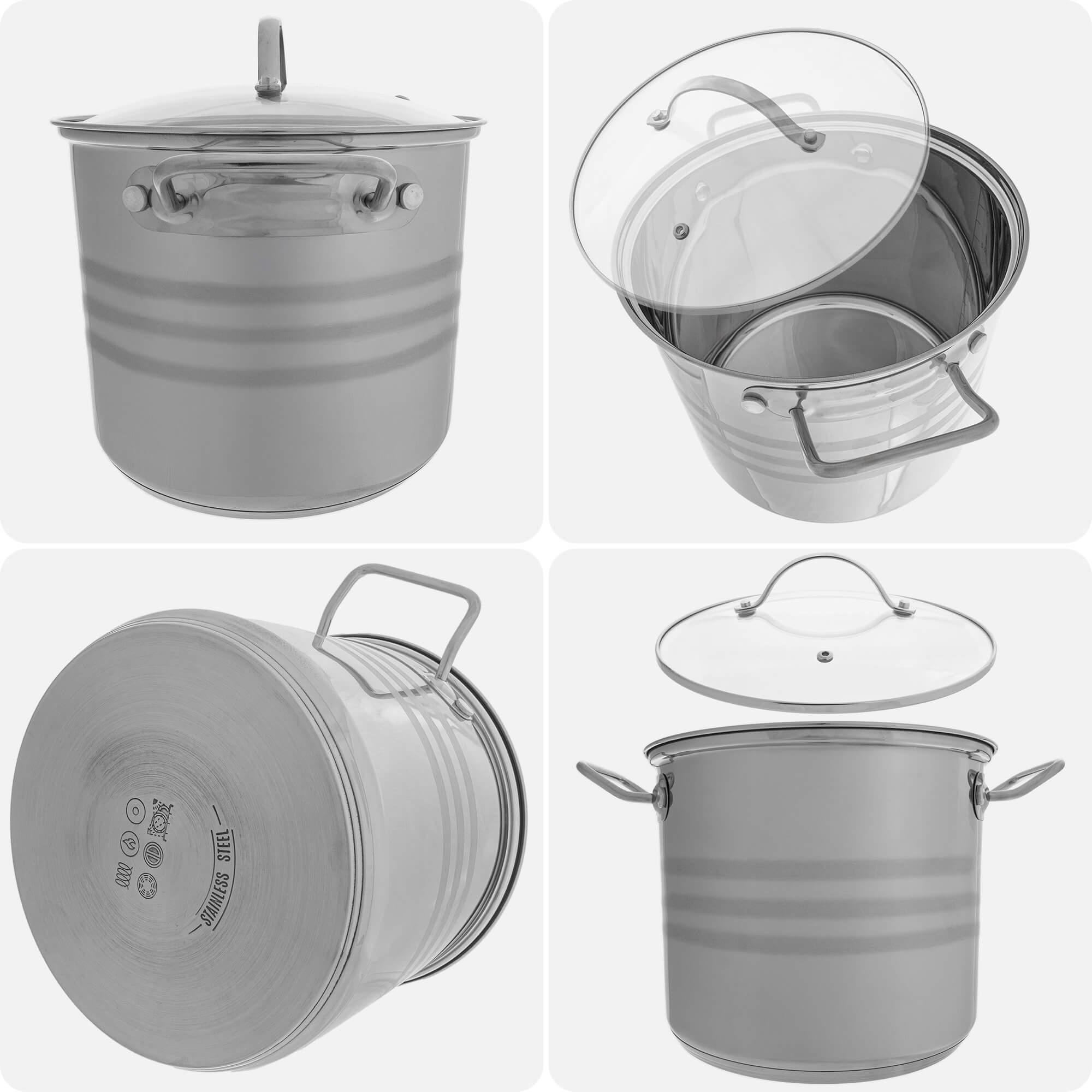 Garnek stalowy Sveg z pokrywką 6.6L