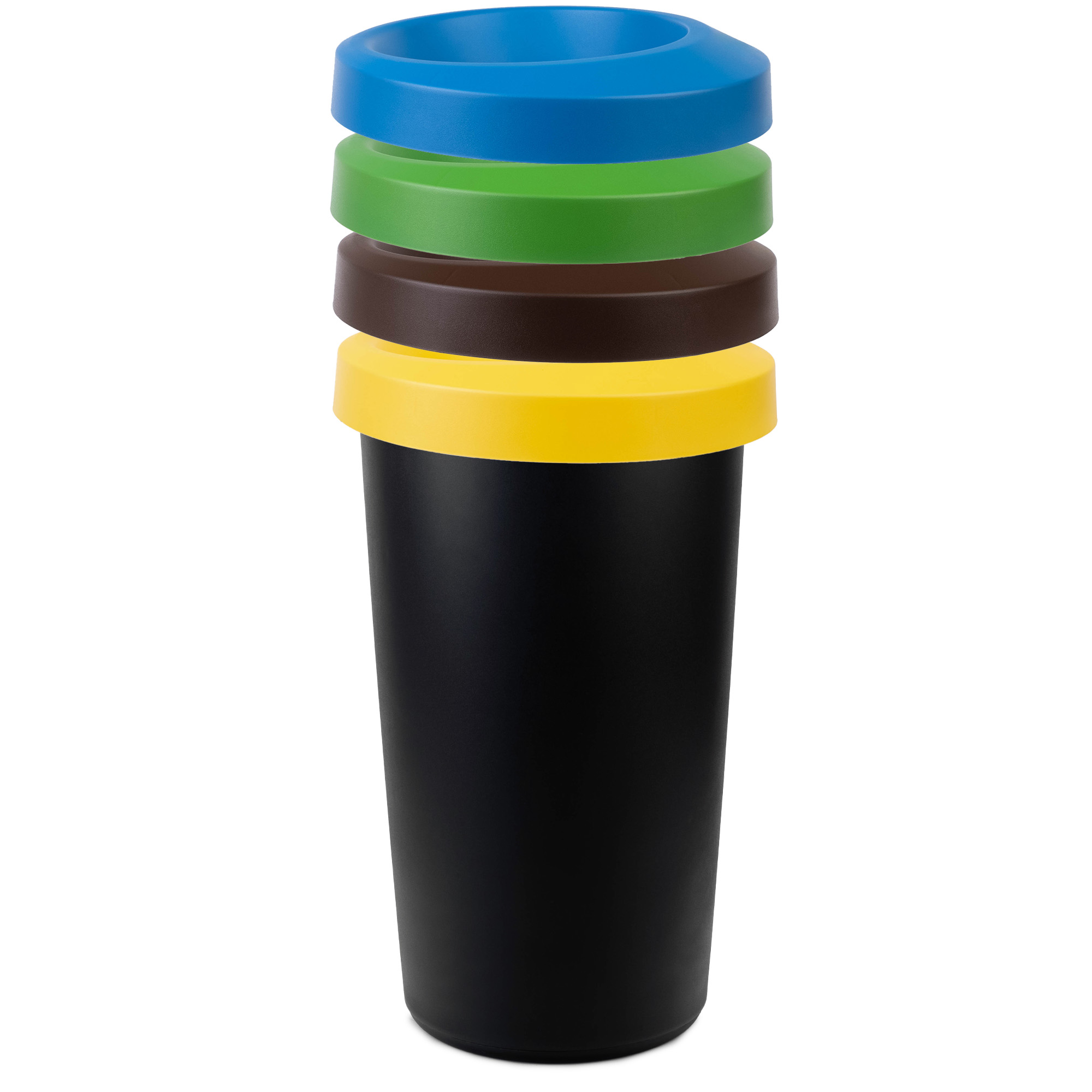 Kosz na śmieci Givry 4 x 45 L czarny