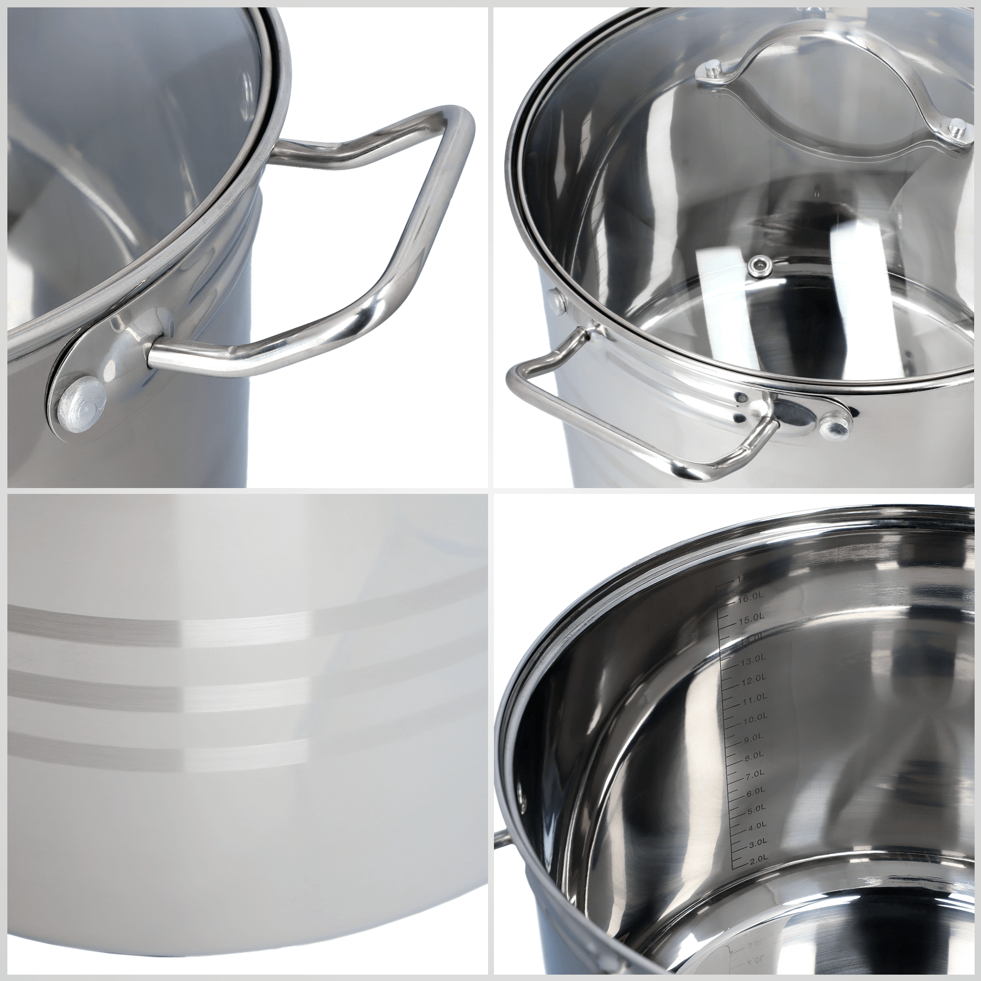 Garnek stalowy Sveg z pokrywką 18L