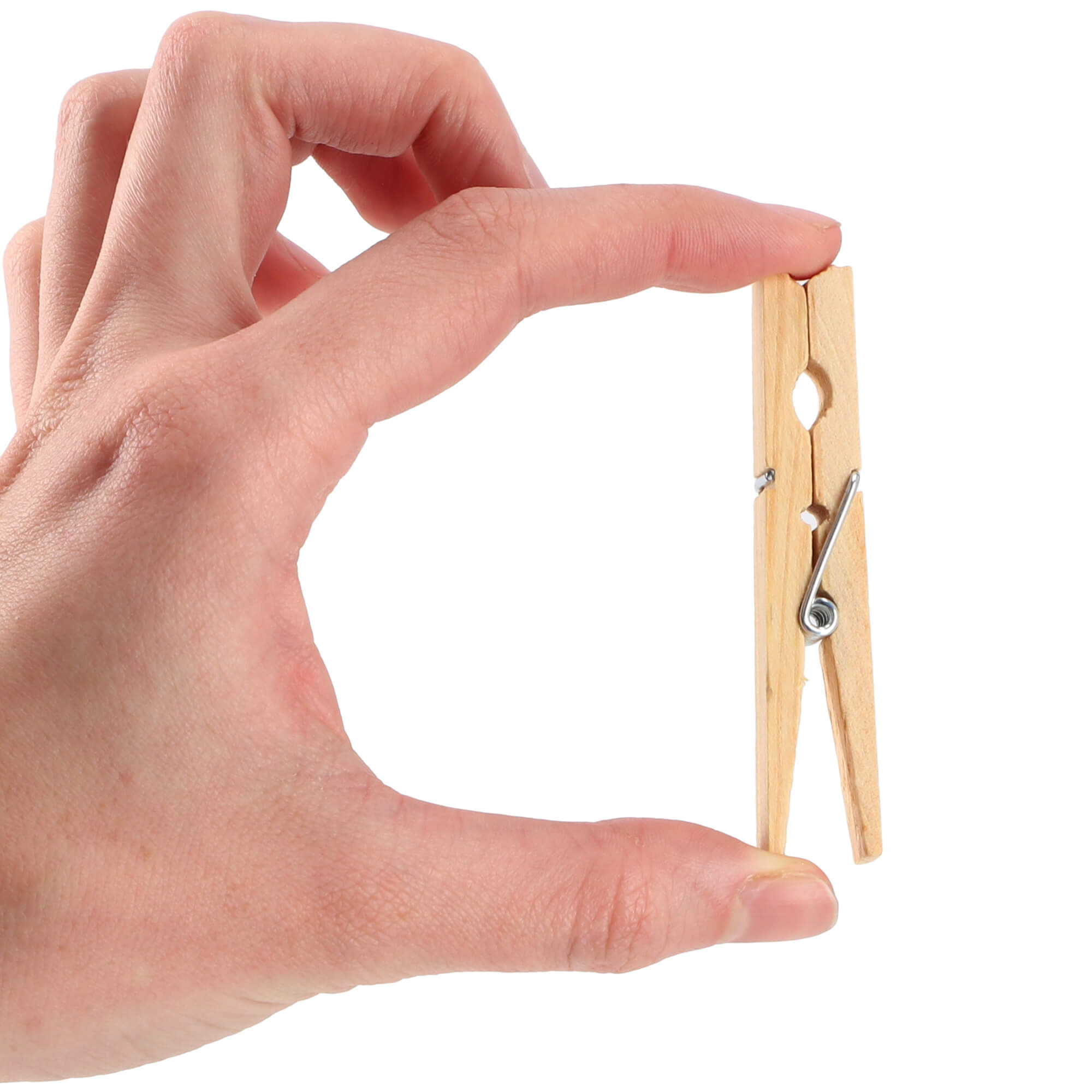 Drewniane klamerki do prania, brązowe, 10 szt.