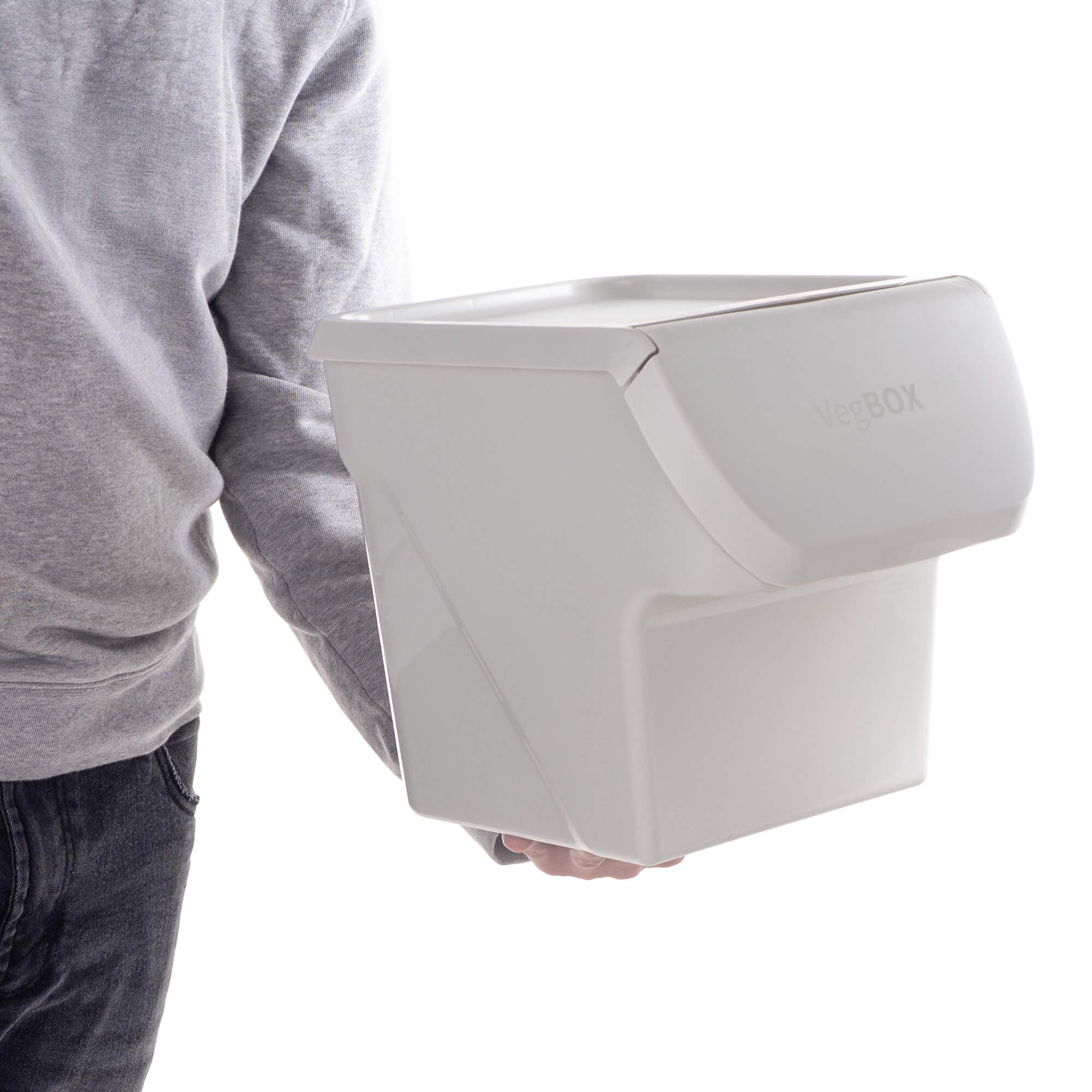 Pojemnik kuchenny z klapą Salice 13L biały