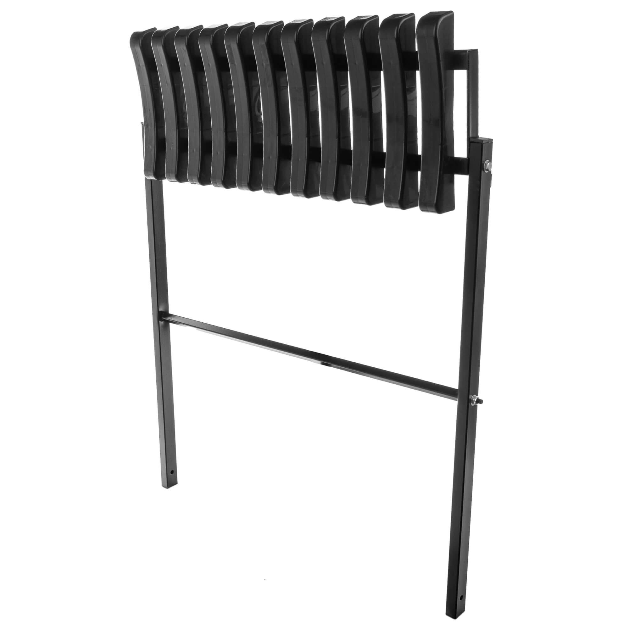 Ławka cmentarna składana Vernon 77x72,5cm czarna