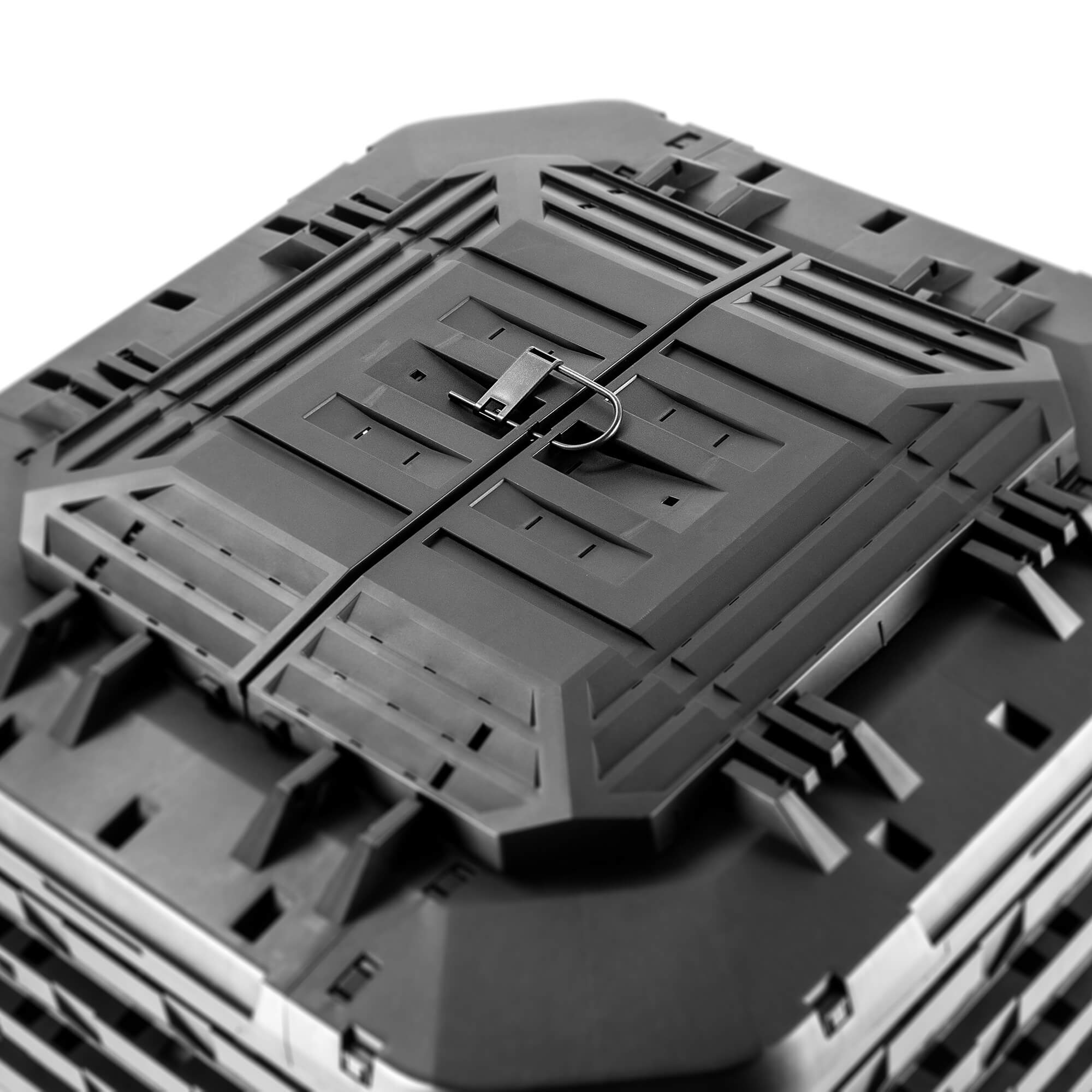 Kompostownik ogrodowy Fixem 650L czarny