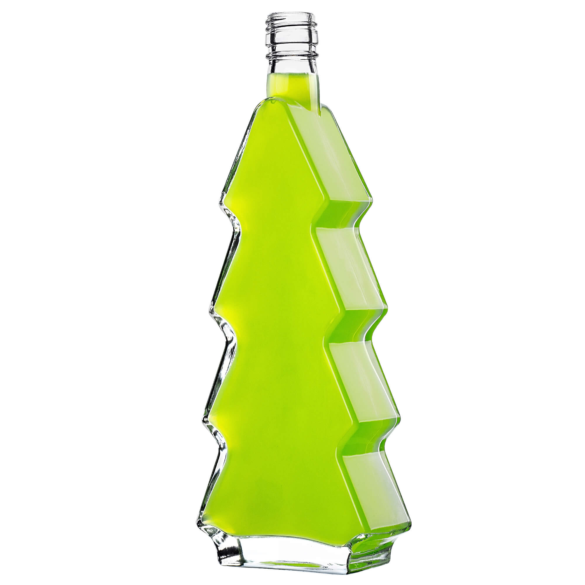 Szklana butelka choinka Enna 500ml z zieloną zakrętką 1 szt.