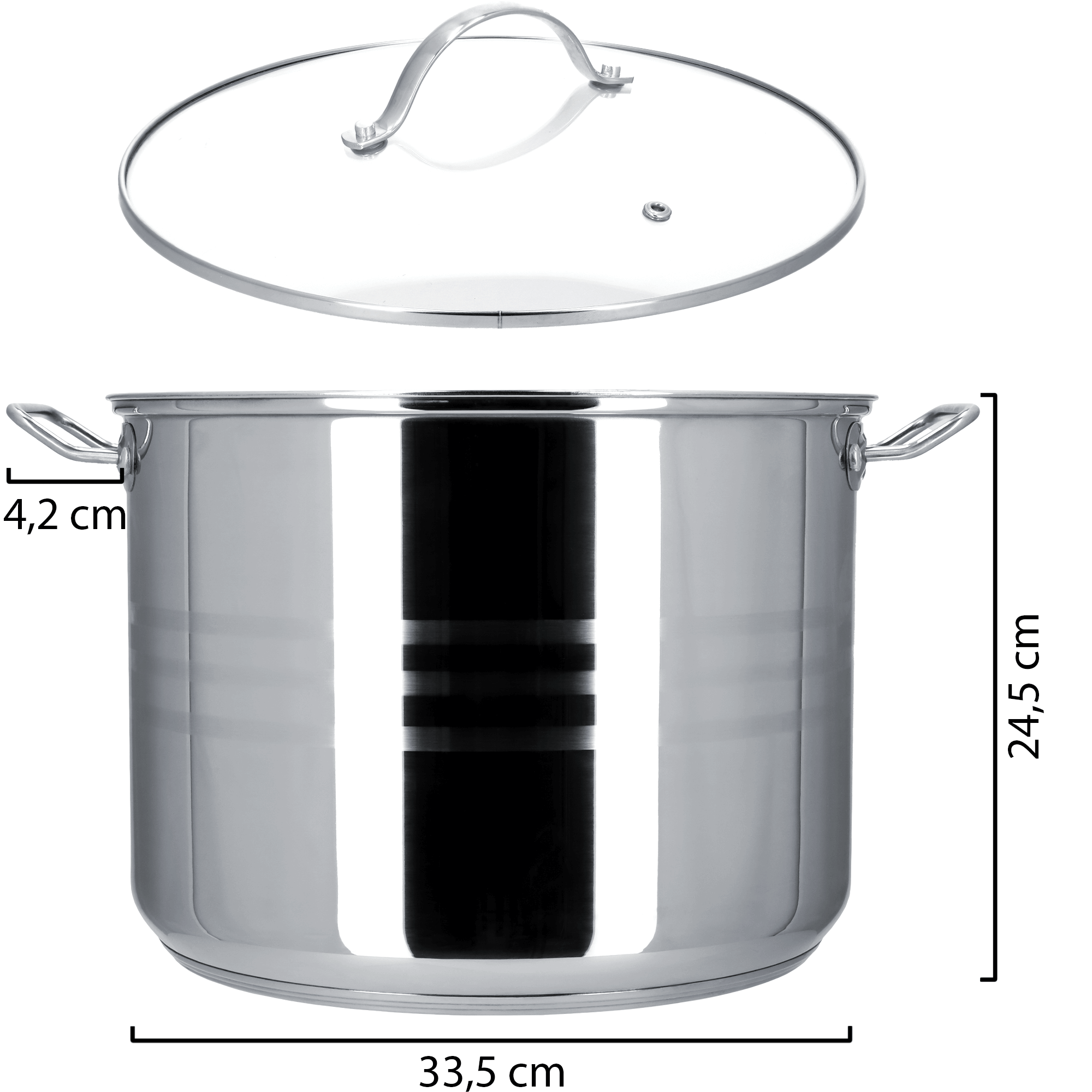 Garnek stalowy Sveg z pokrywką 18L