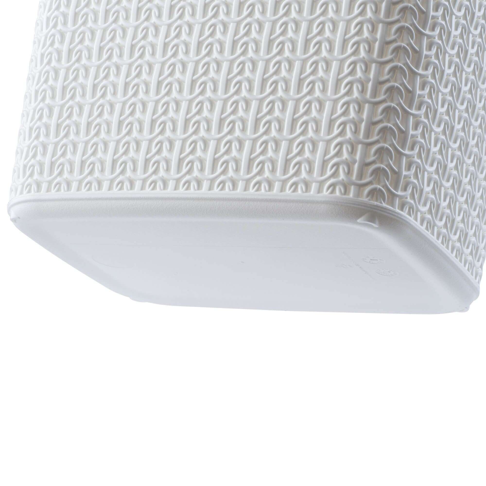 Kosz na śmieci Tonni z uchylną pokrywą 5L, biały