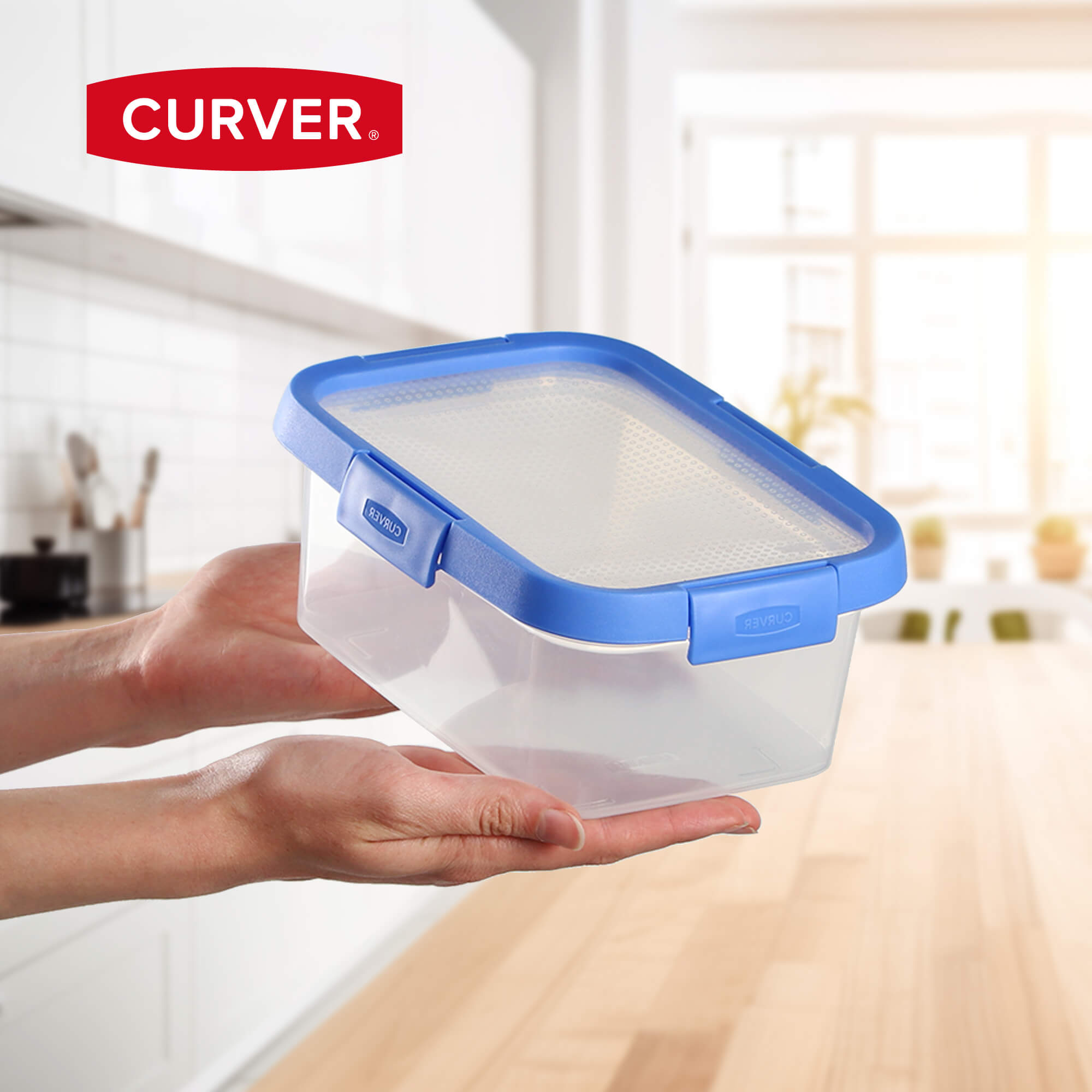 Pojemnik na żywność Curver Smart Flexi 1.2L, niebieski
