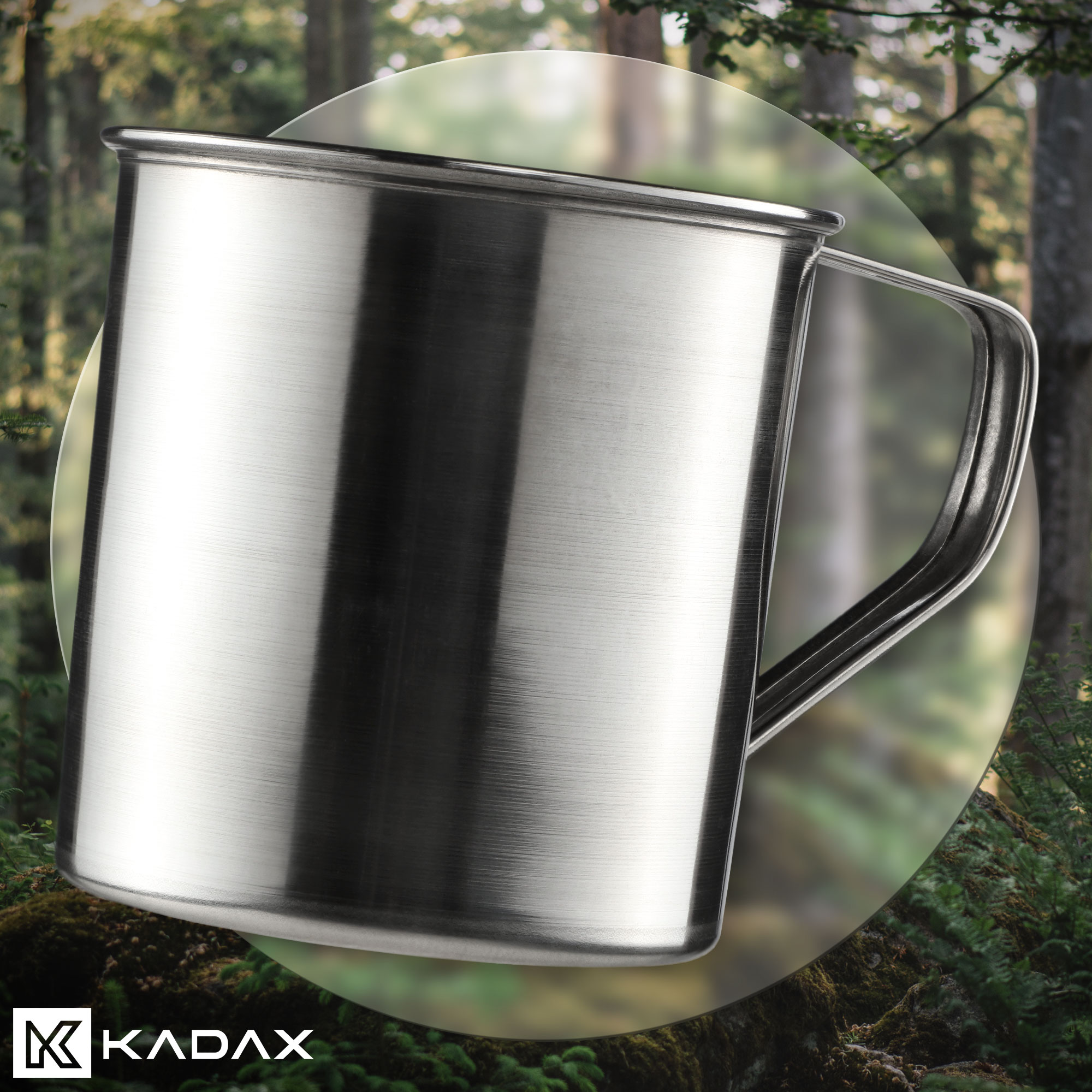 Kubek ze stali nierdzewnej Furlo 9 cm, srebrny