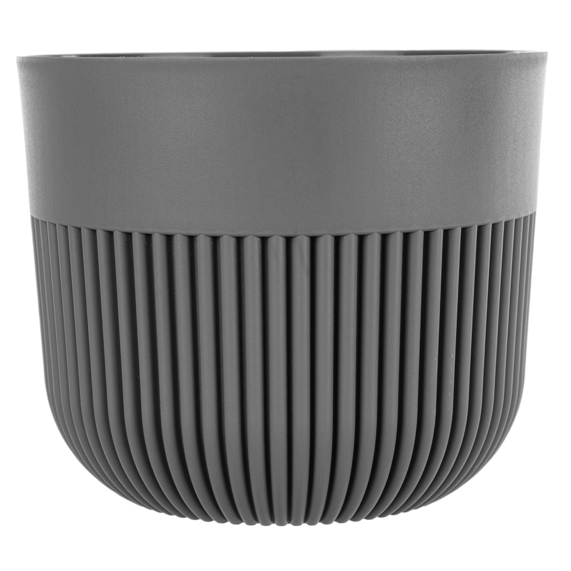 Doniczka osłonka Ornon 15 cm ciemny szary