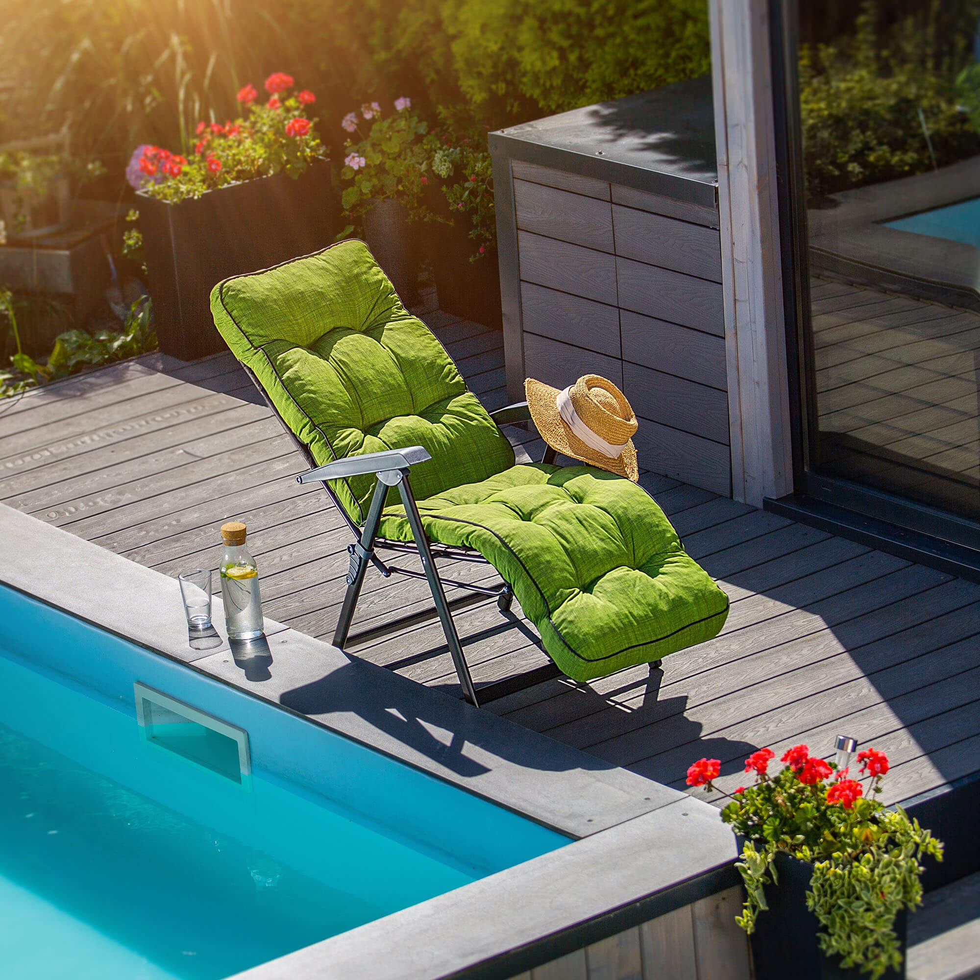 Fotel ogrodowy Almeria Plus zielony