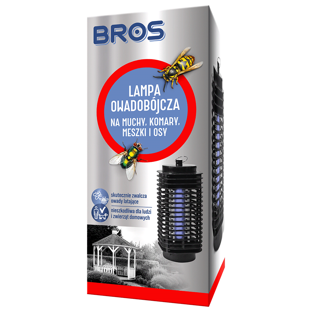 Bros Lampa owadobójcza na muchy komary meszki i osy