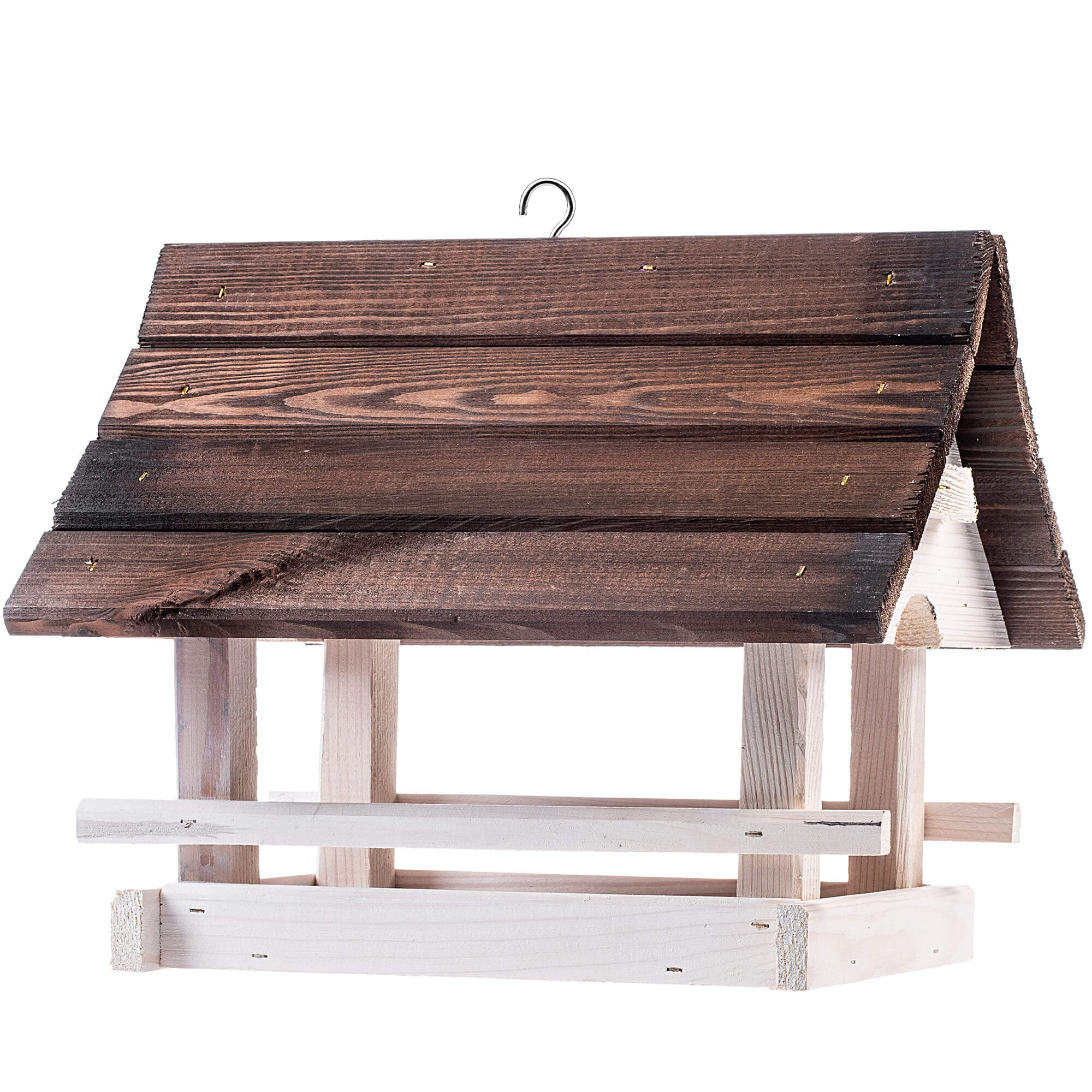 Karmnik dla ptaków Arbis domek 30 x 25 cm biało-brązowy