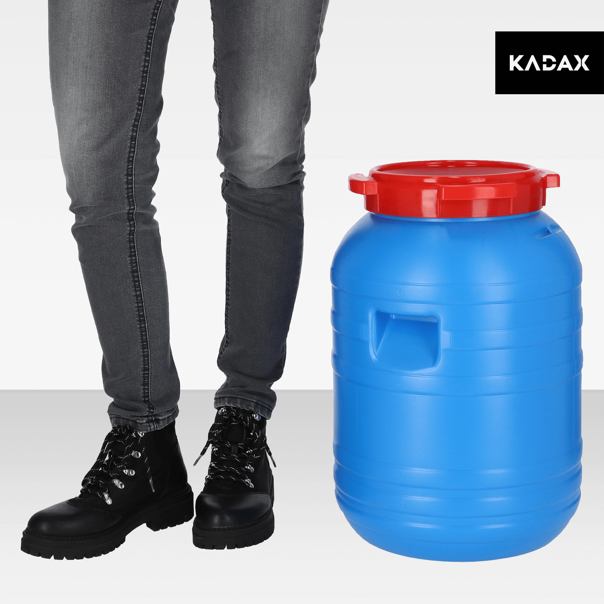 Plastikowa beczka do kiszenia 30L, niebieska