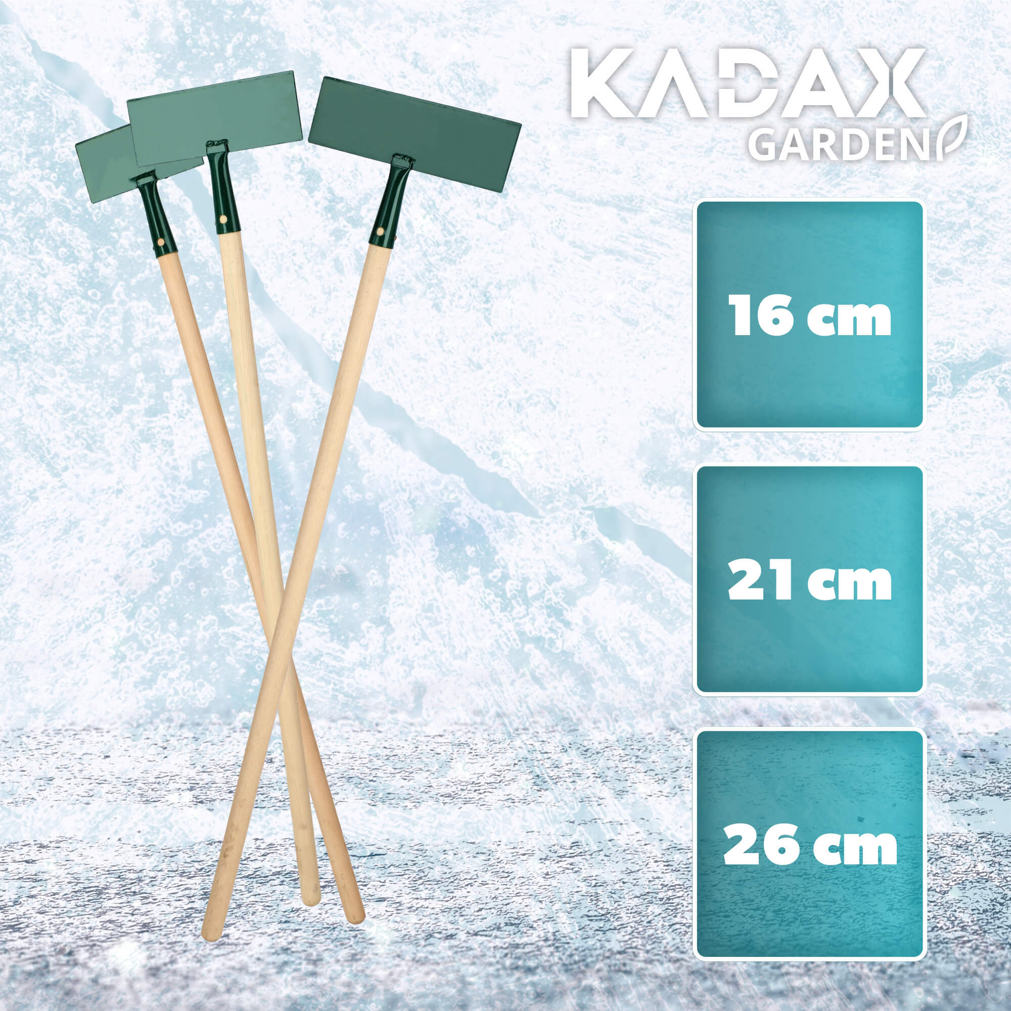 Skuwacz do lodu Arsuk 112 cm, zielony