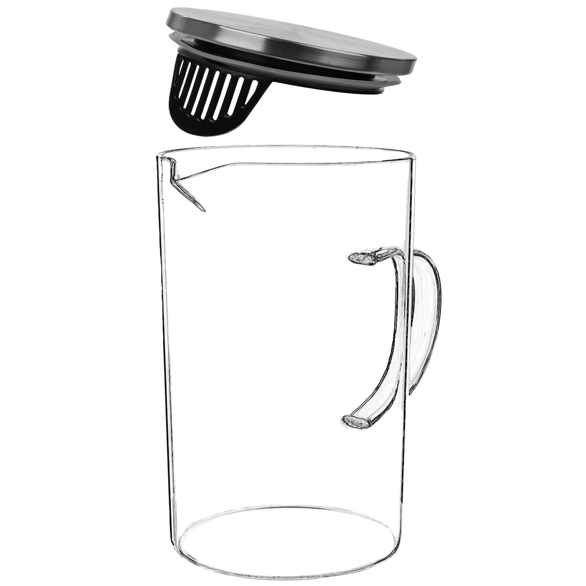 Dzbanek żaroodporny z sitkiem Gova 1L