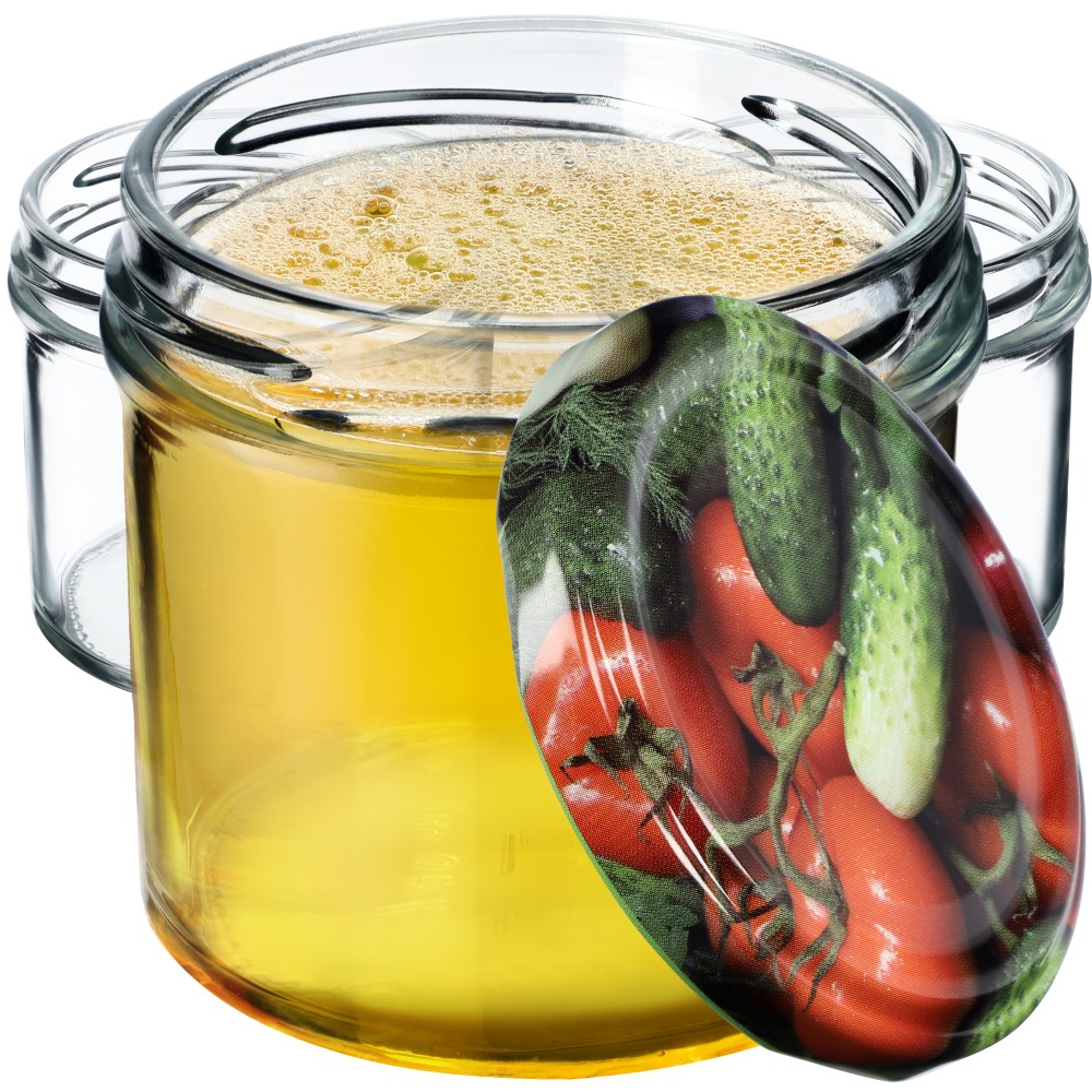 Słoiki Vigo 140ml 20szt 66mm + wieczko "Warzywa"