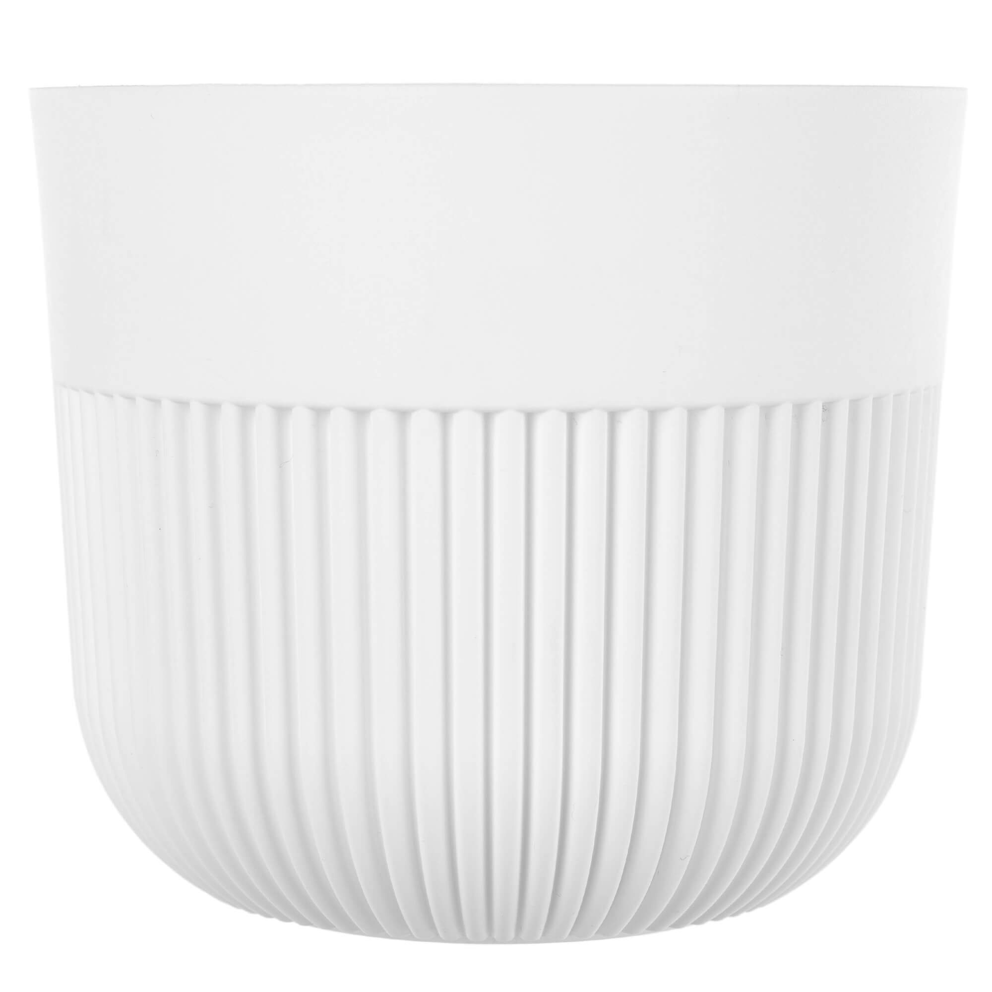 Doniczka osłonka Ornon 19 cm biała