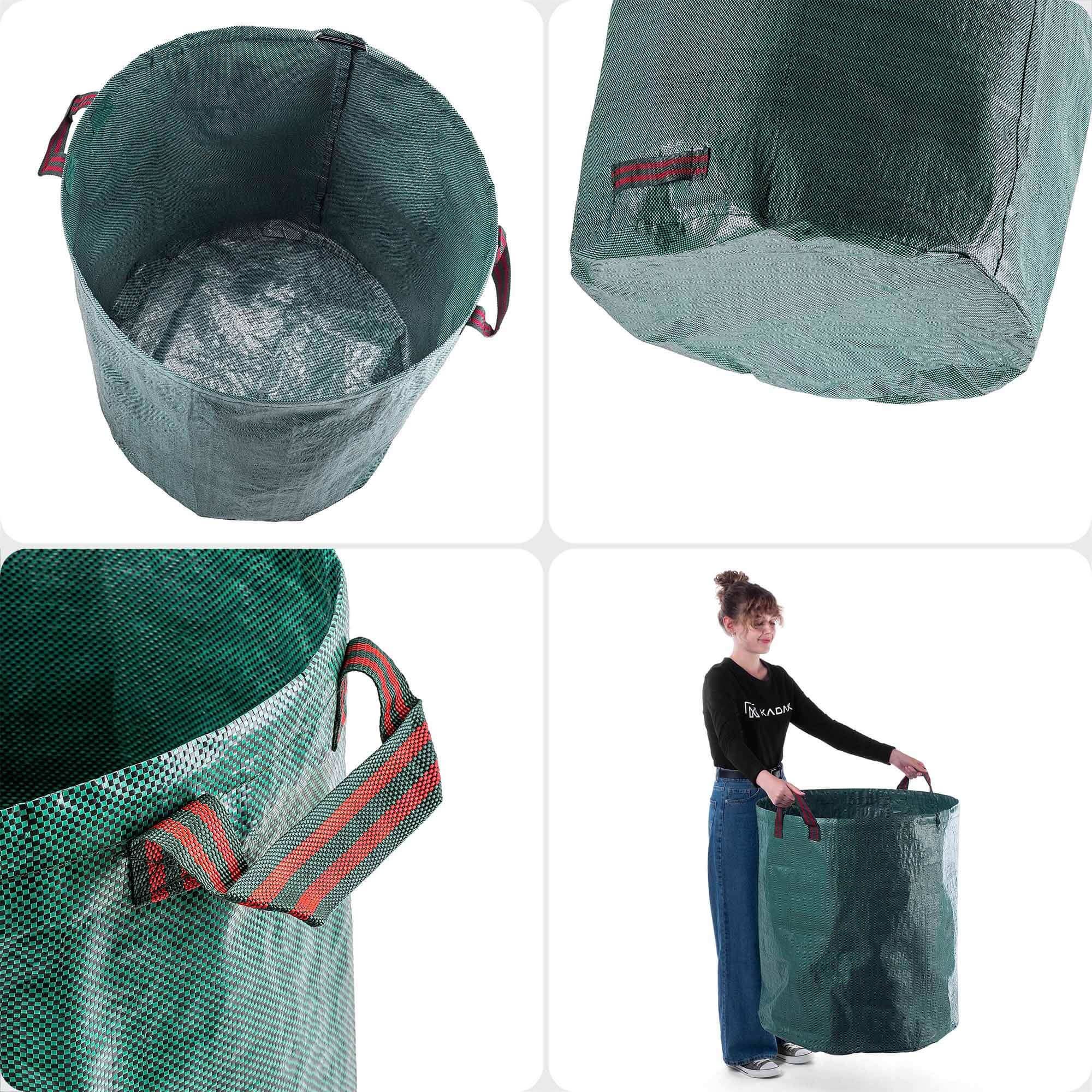 Składany kosz ogrodowy Montbard 270L zielony