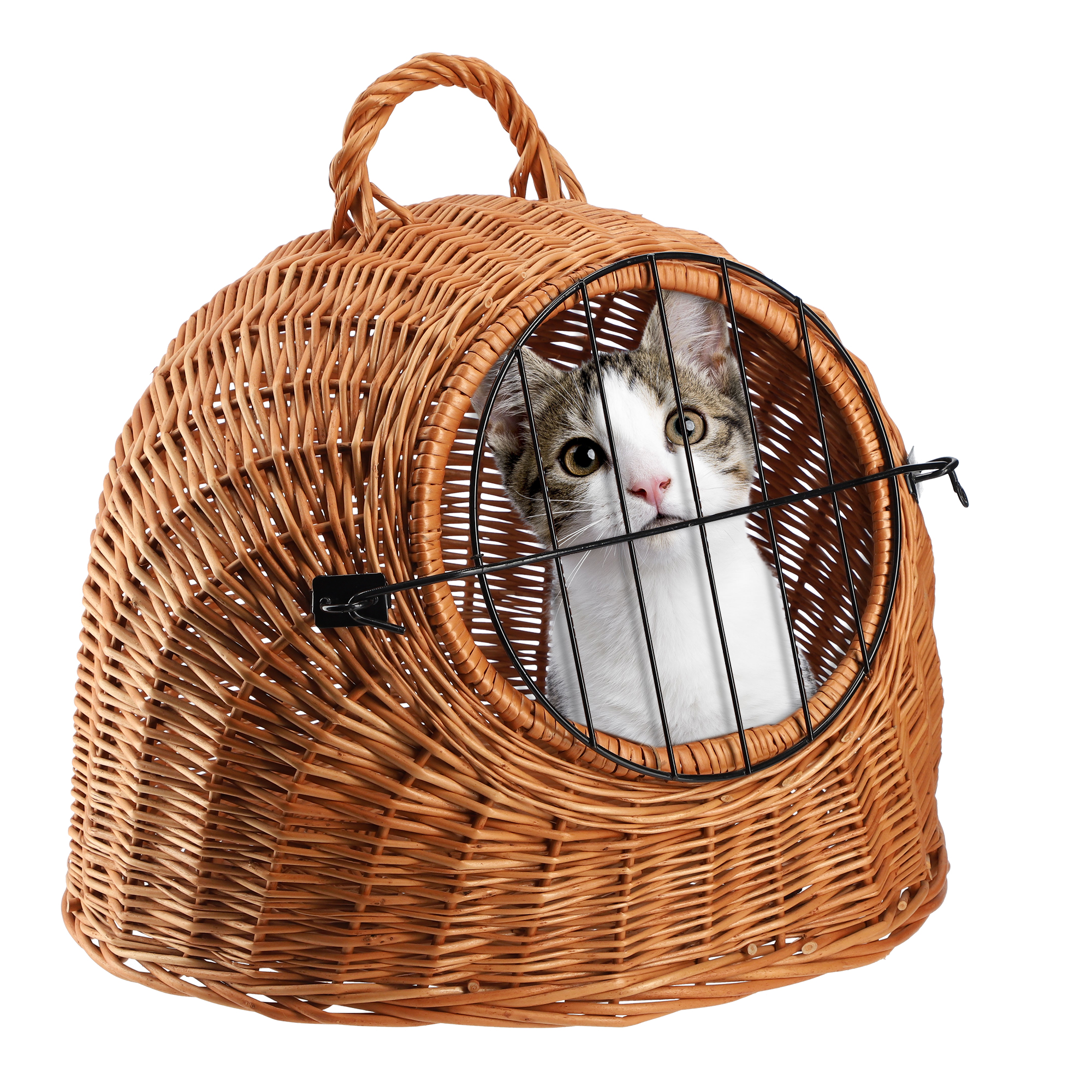 Transporter wiklinowy Marra 44 x 40 cm, brązowy