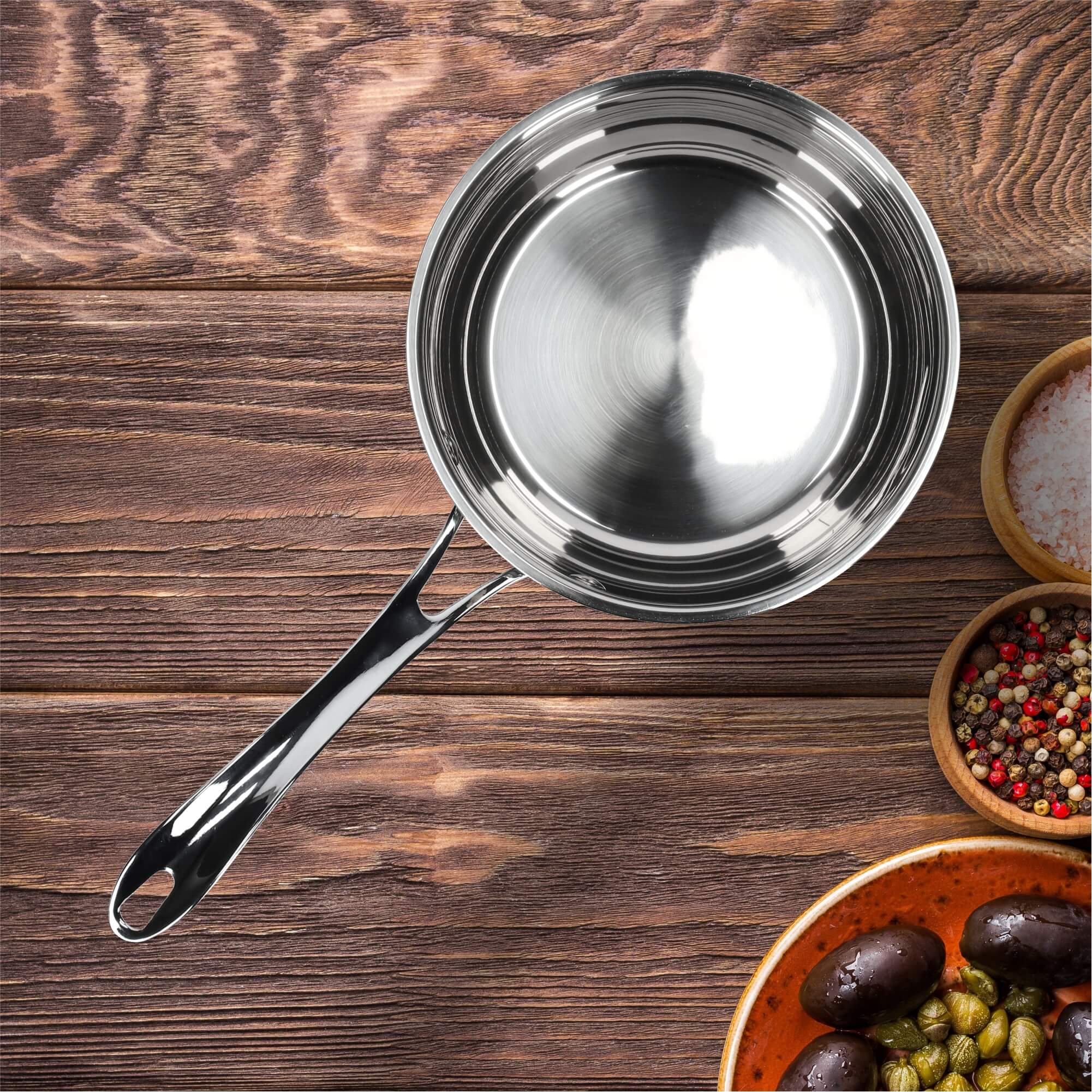 Rondelek stalowy z rączką Berme 1.8L