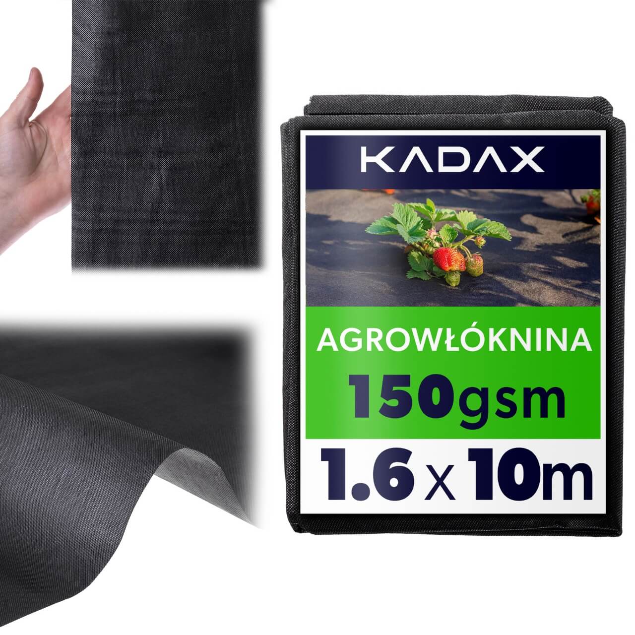 Agrowłóknina ogrodowa Nespoux ściółkująca 1.6 x 10 m 150 g/m² czarna