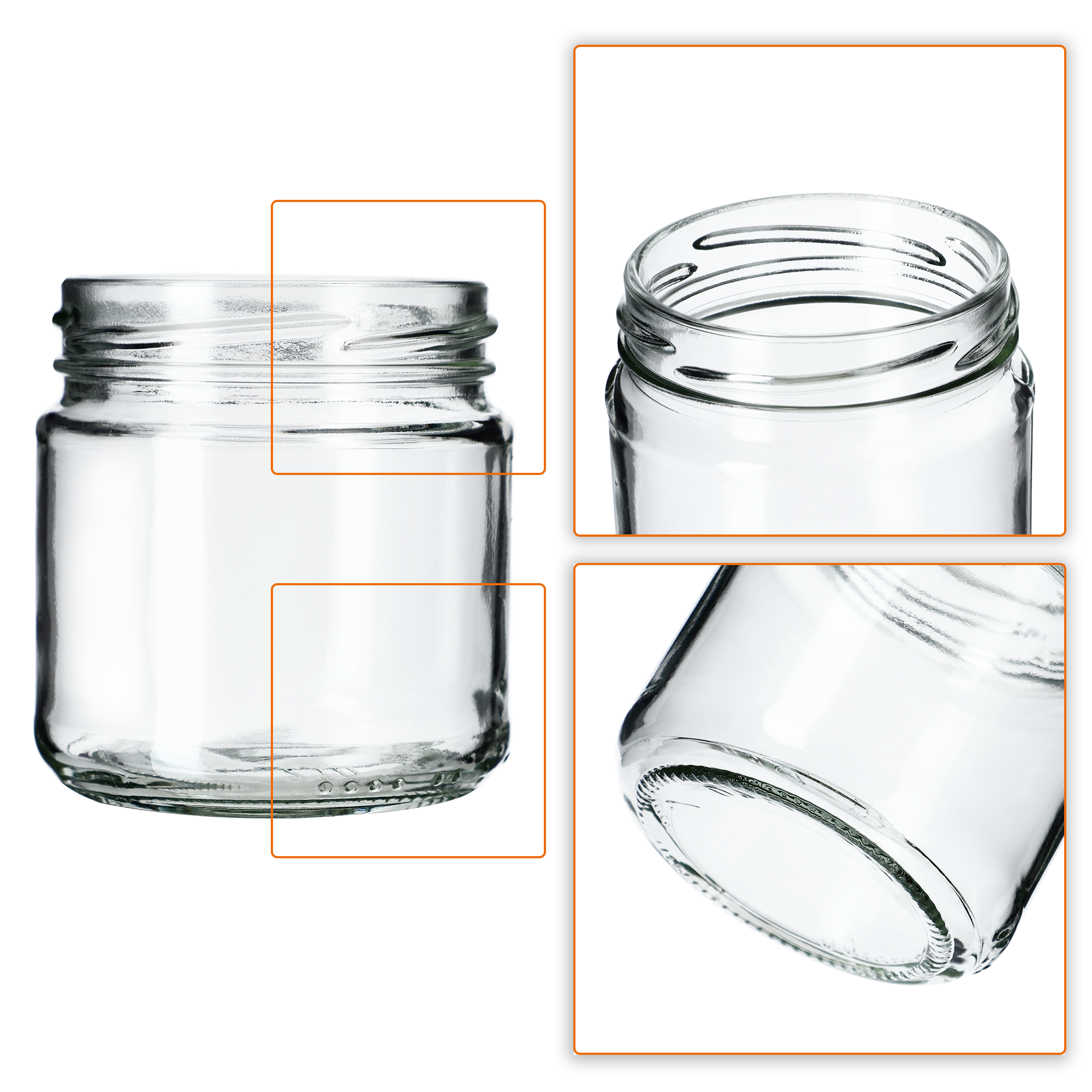 Słoiki na przetwory Lerma 200ml 10szt 66mm + wieczka zielone