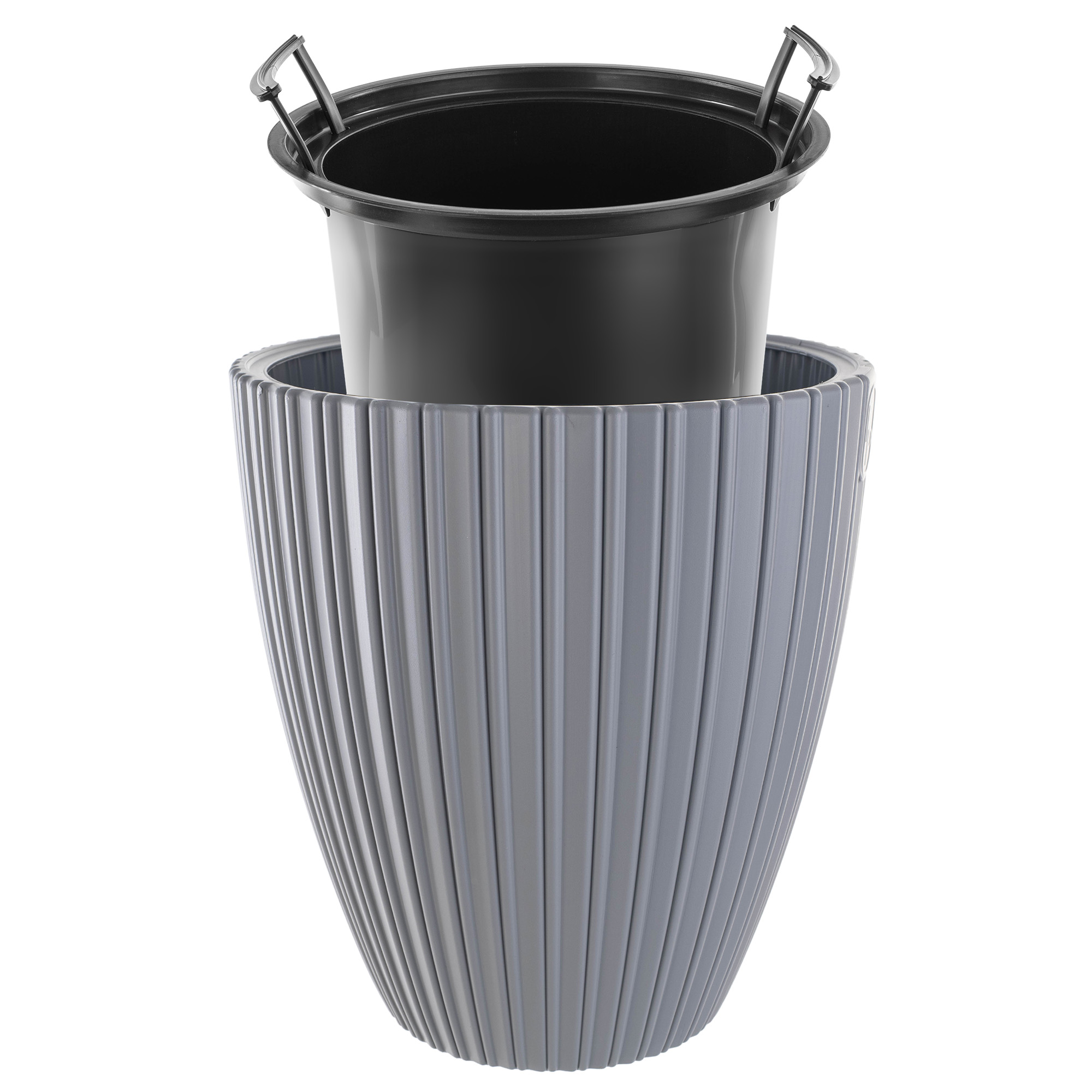 Doniczka na kwiaty Raivael 30 cm platynowa