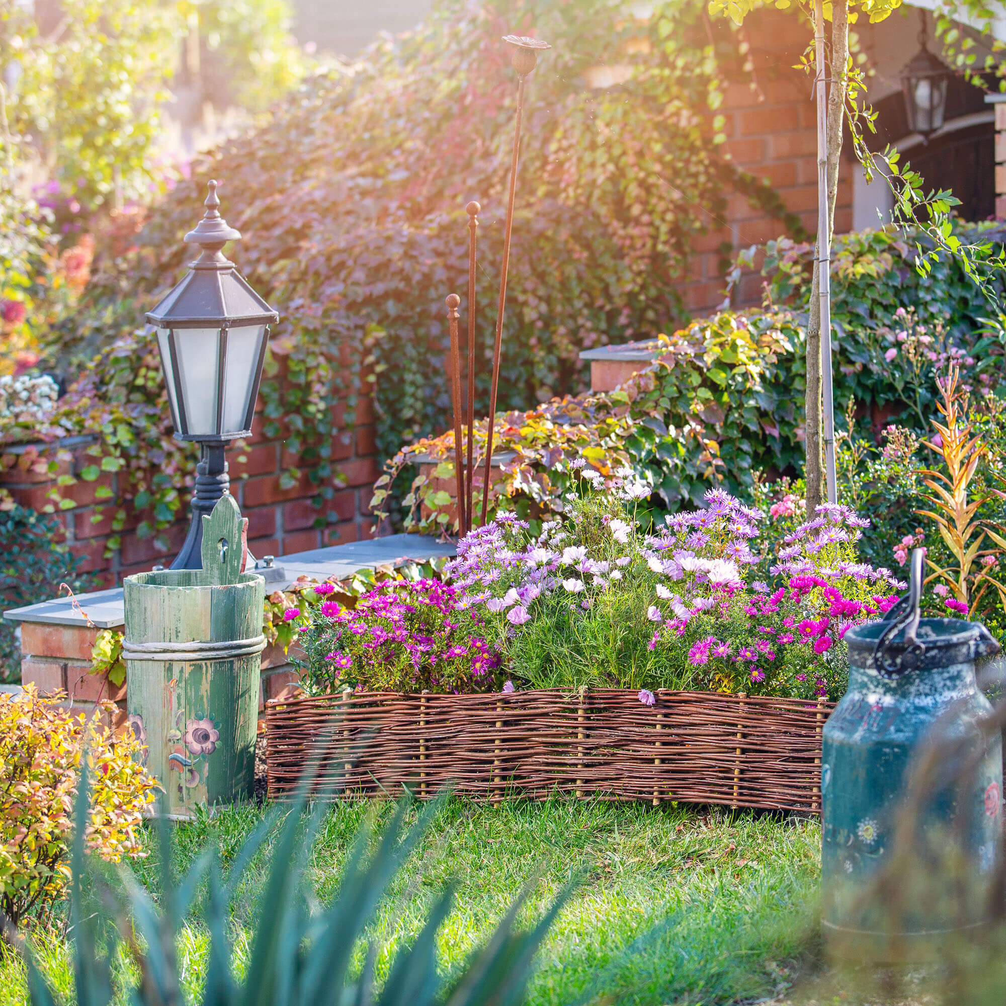 Palisada ogrodowa wiklinowa Hamre 120 x 40 cm, 10 szt.