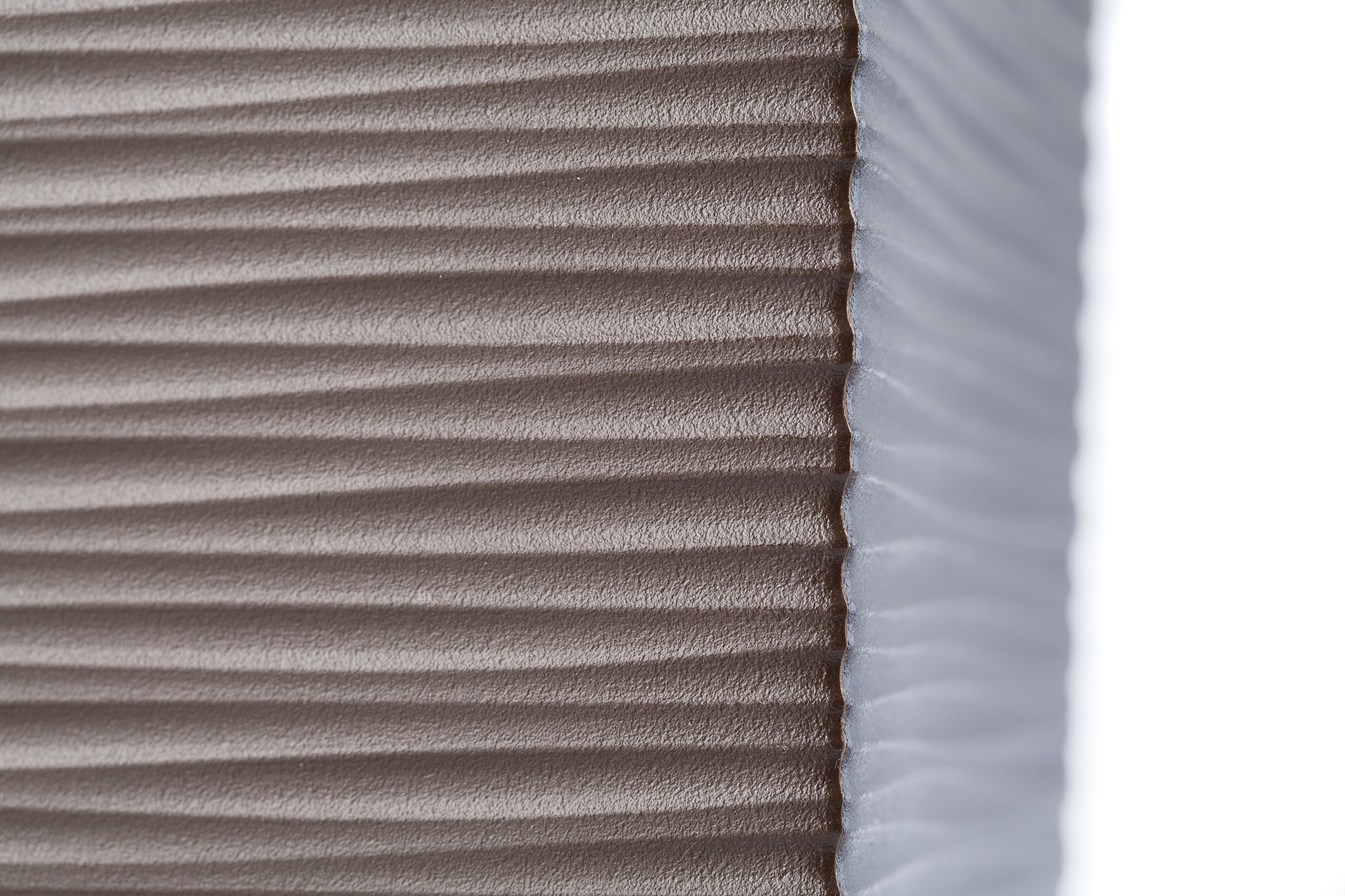 Donica na kwiaty z wkładem Tuluza dłuto 25 cm, mokka