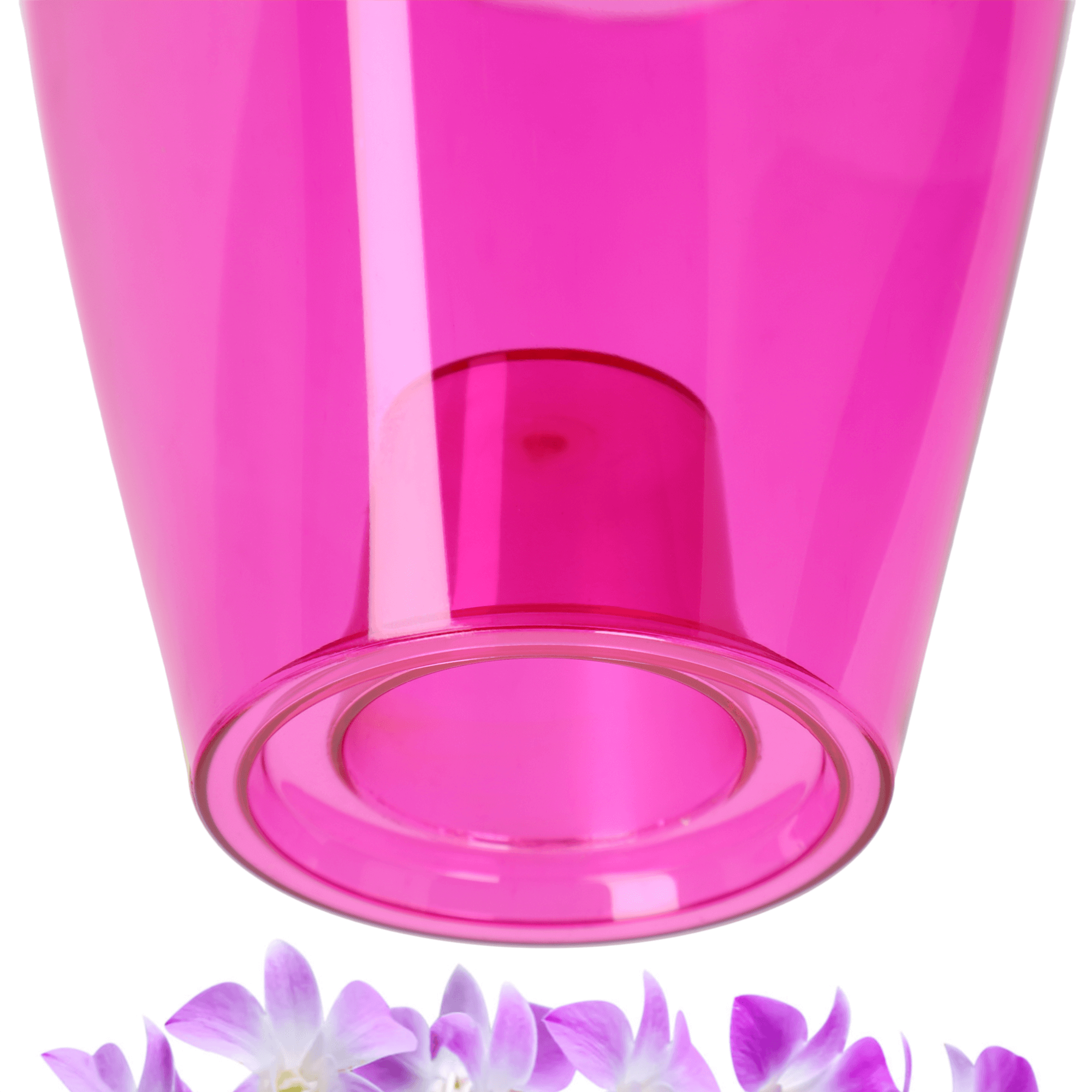 Doniczka kwadratowa Menfi 9 cm, różowa