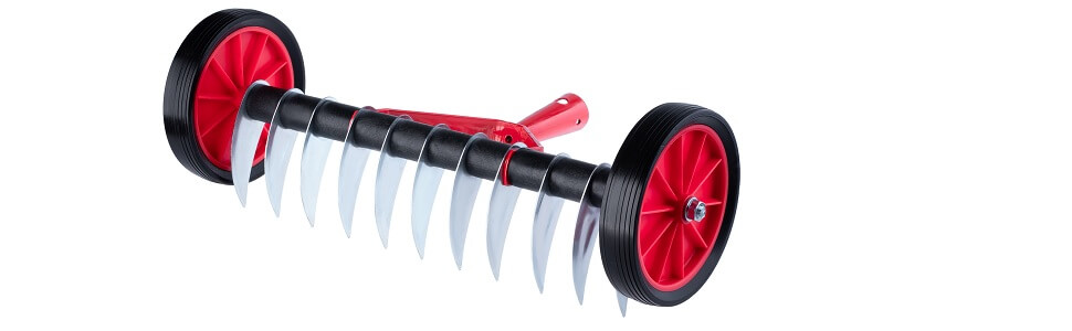 Aerator ręczny jednostronny na kółkach Cannai 43 x 13 cm