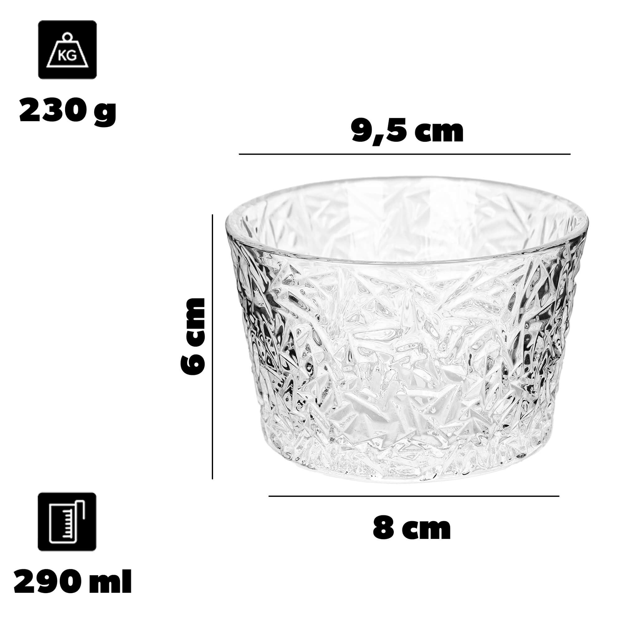 Pucharek do lodów Torza 290ml bez nóżki wzór lód 1 szt.