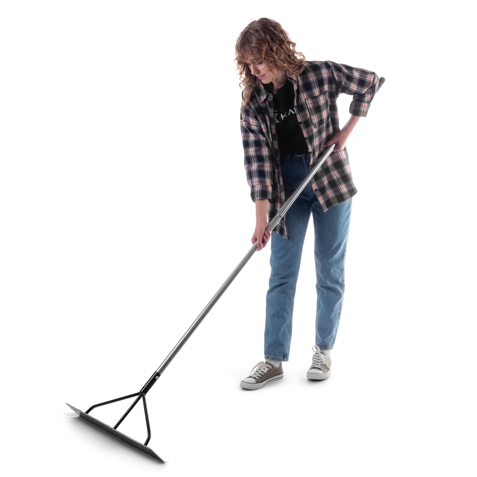 Listwa zgarniająca do betonu Berga aluminiowa z trzonkiem metalowym