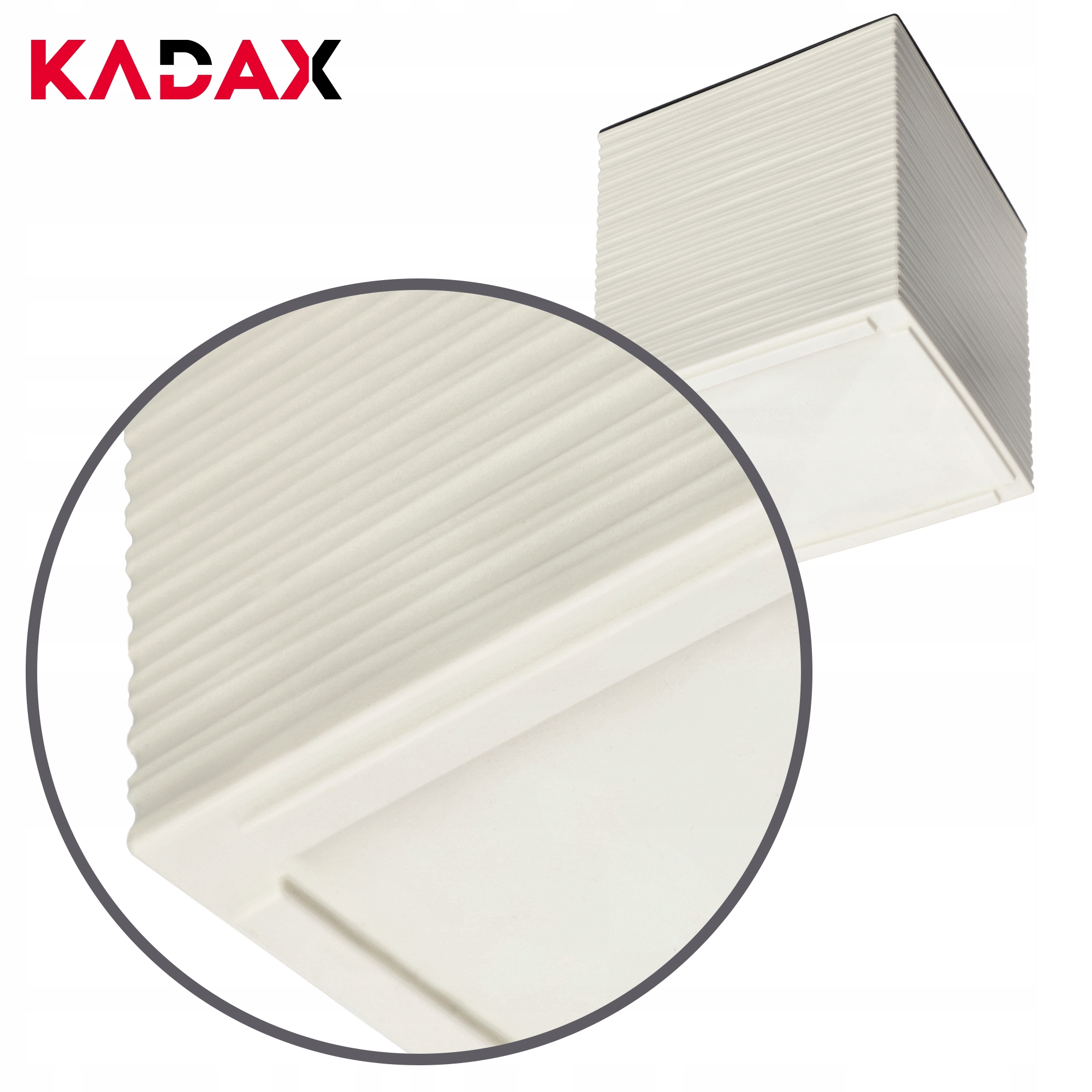 Donica na kwiaty Tres z wkładem dłuto 25 cm, kremowa