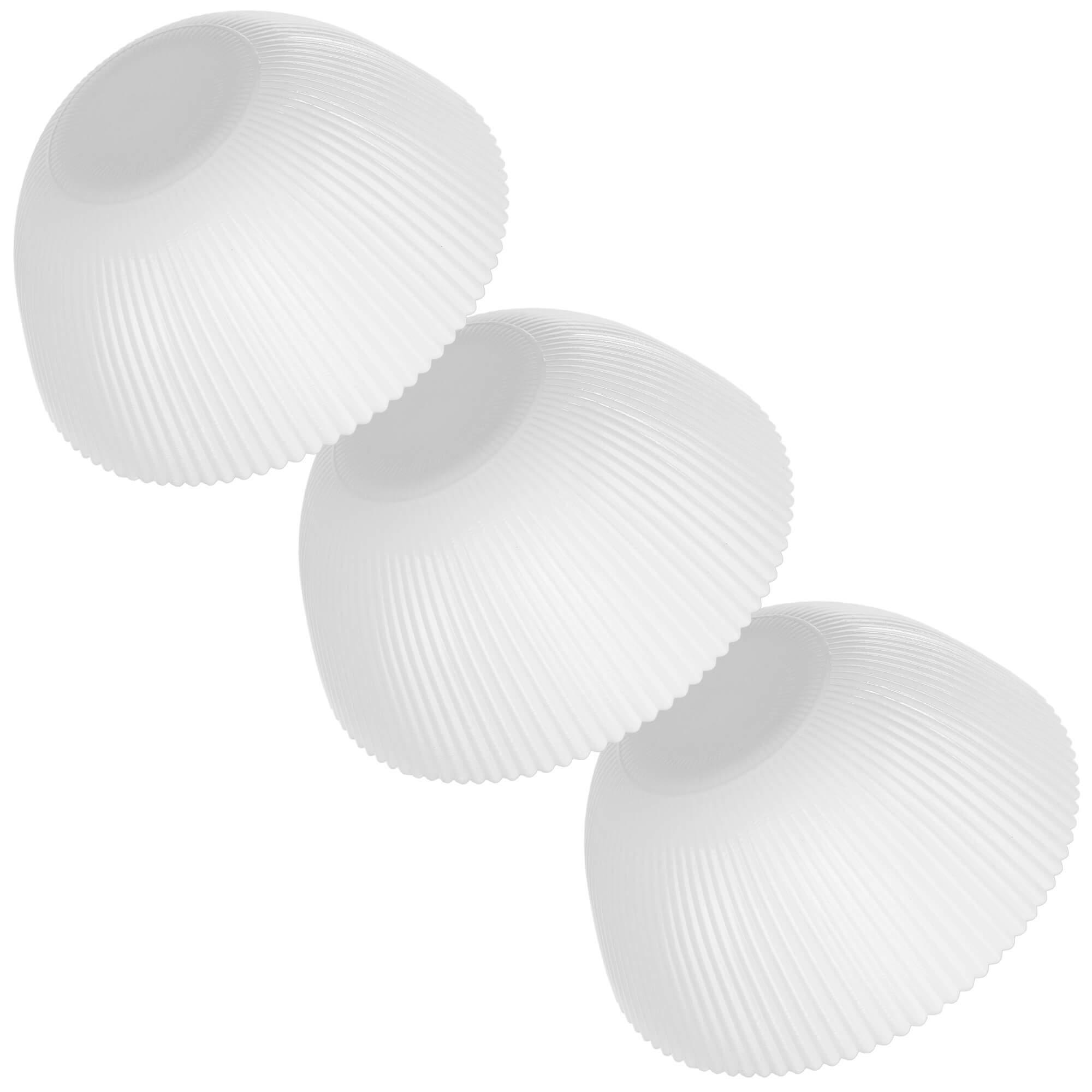 Salaterka szklana Regno 15.2 cm biała 3 szt.