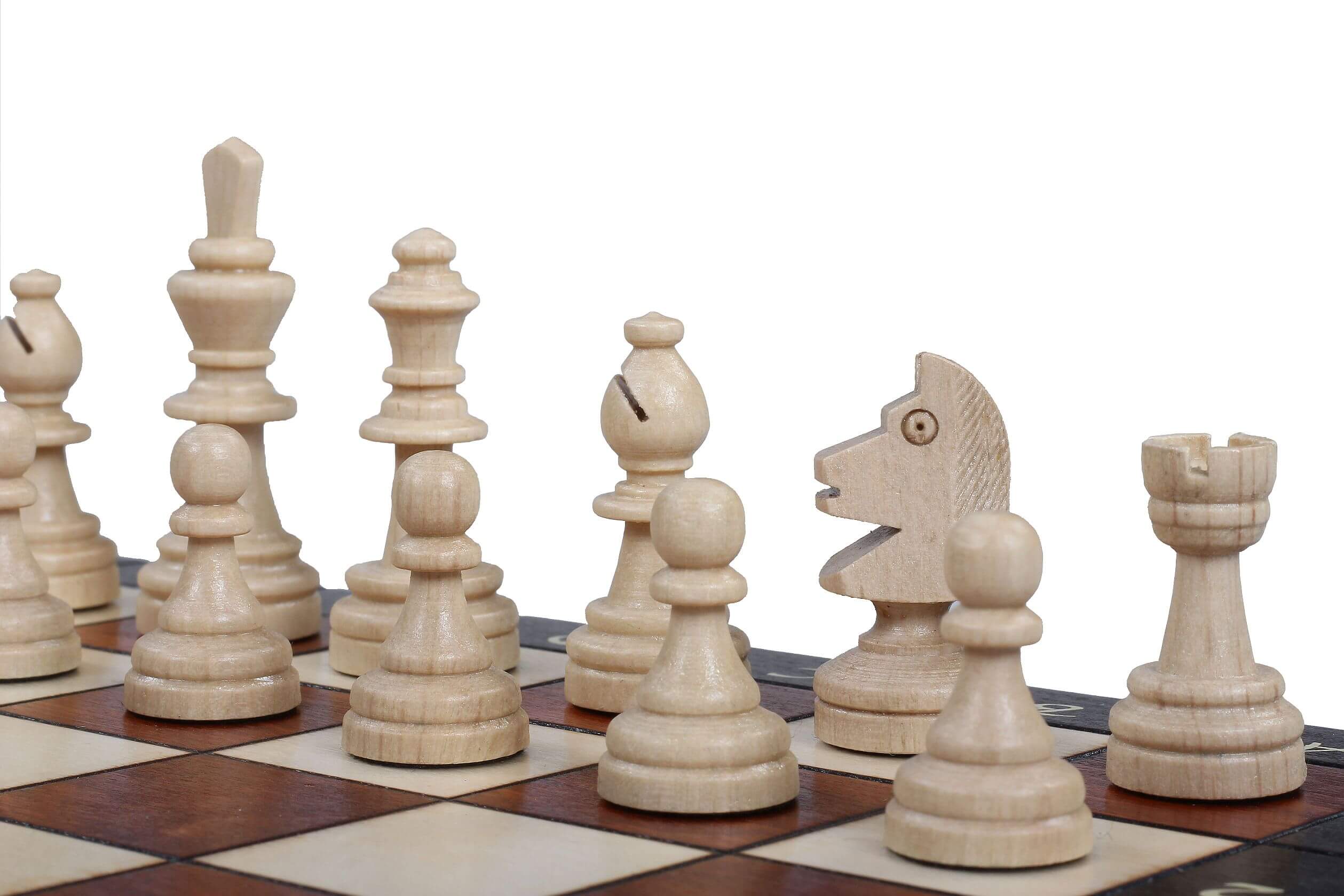 Szachy drewniane magnetyczne