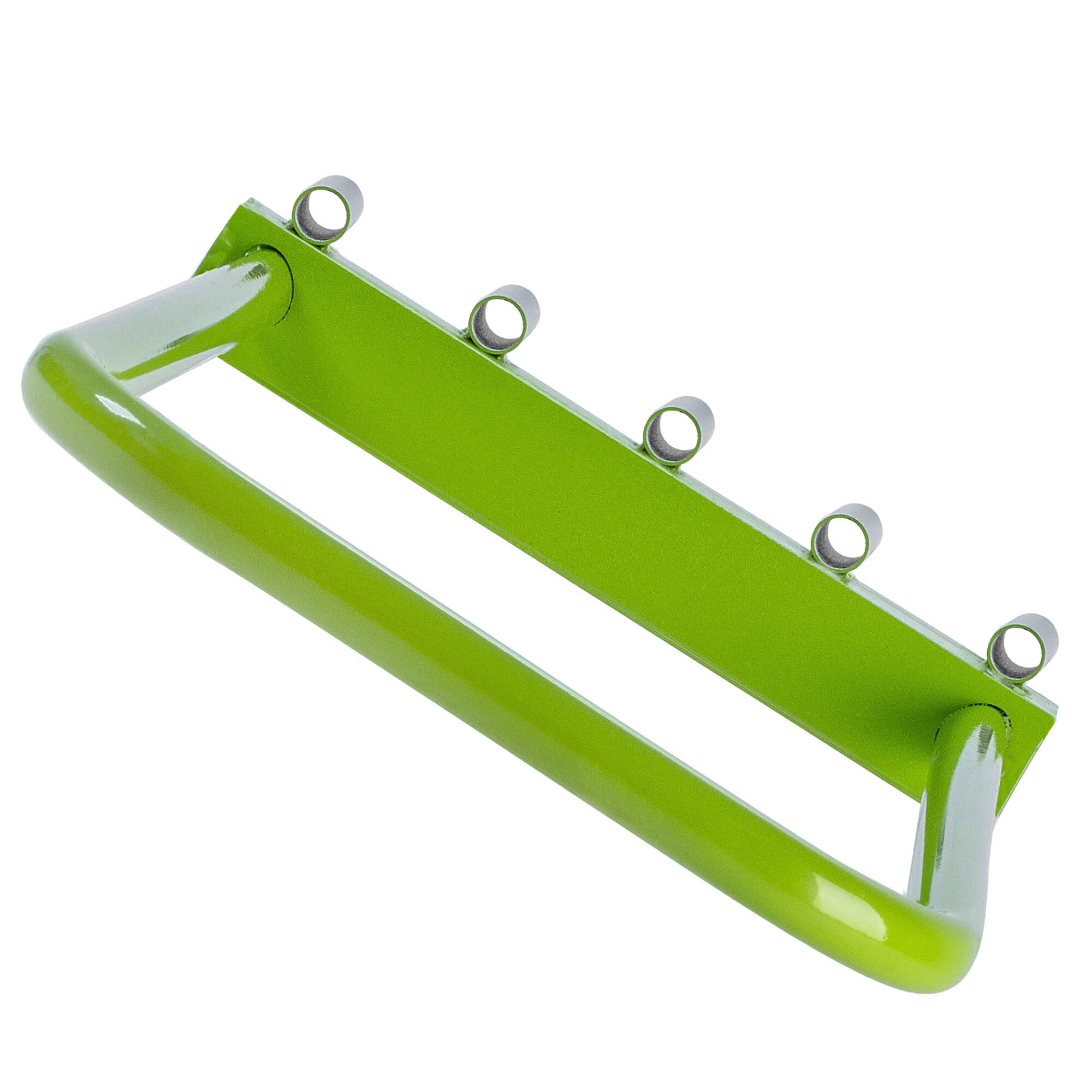 Aerator rurkowy ręczny do trawników Adum 90 x 30 cm stalowy zielony